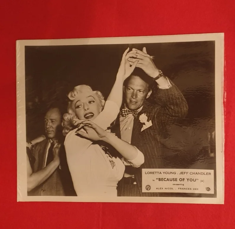 Because of You (1952) – 6 Original Publicity Stills – Loretta Young, Chandler, image 2