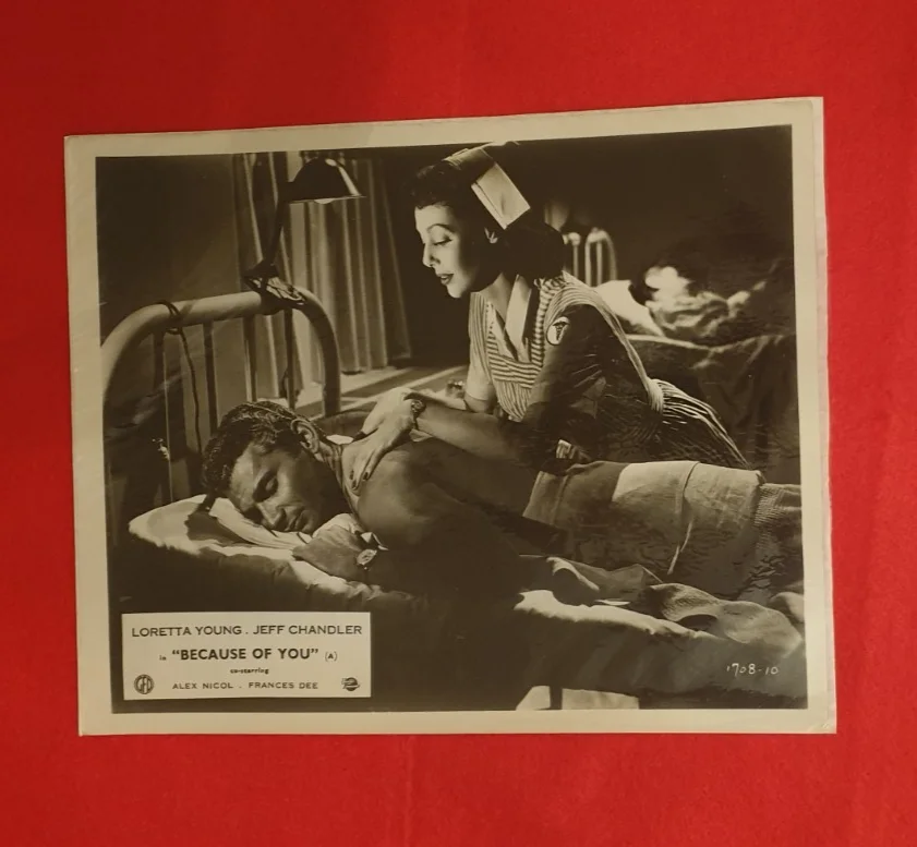 Because of You (1952) – 6 Original Publicity Stills – Loretta Young, Chandler, image 3