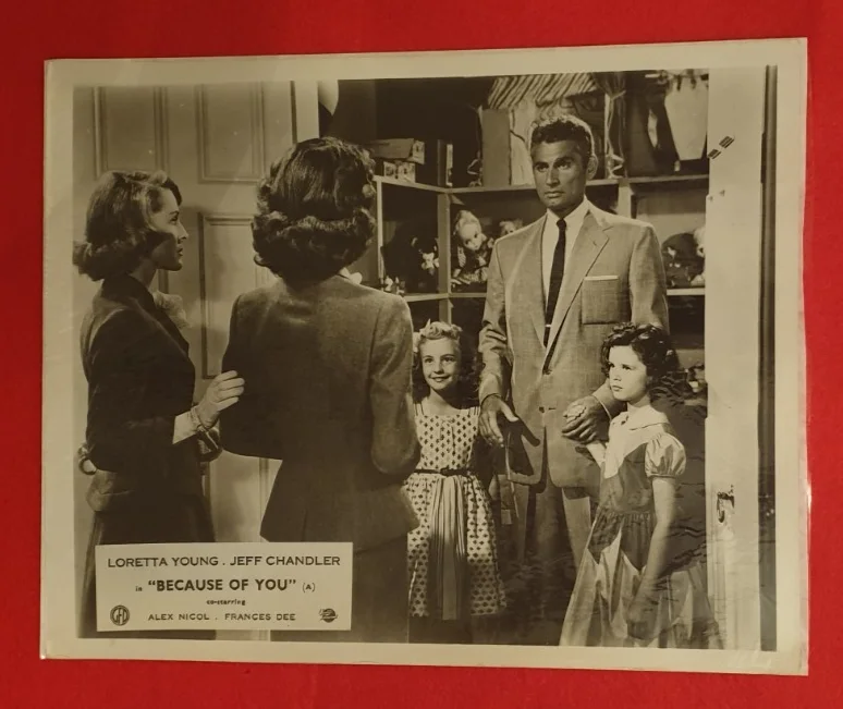 Because of You (1952) – 6 Original Publicity Stills – Loretta Young, Chandler, image 4
