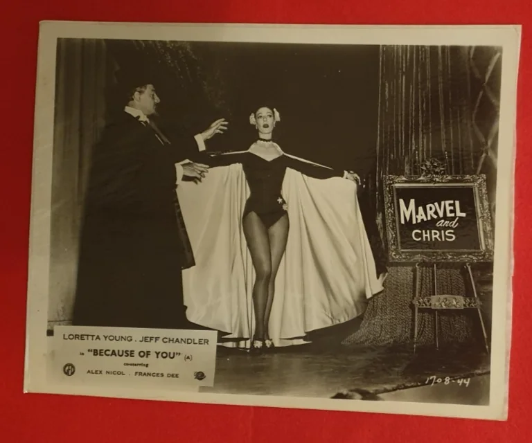 Because of You (1952) – 6 Original Publicity Stills – Loretta Young, Chandler, image 5