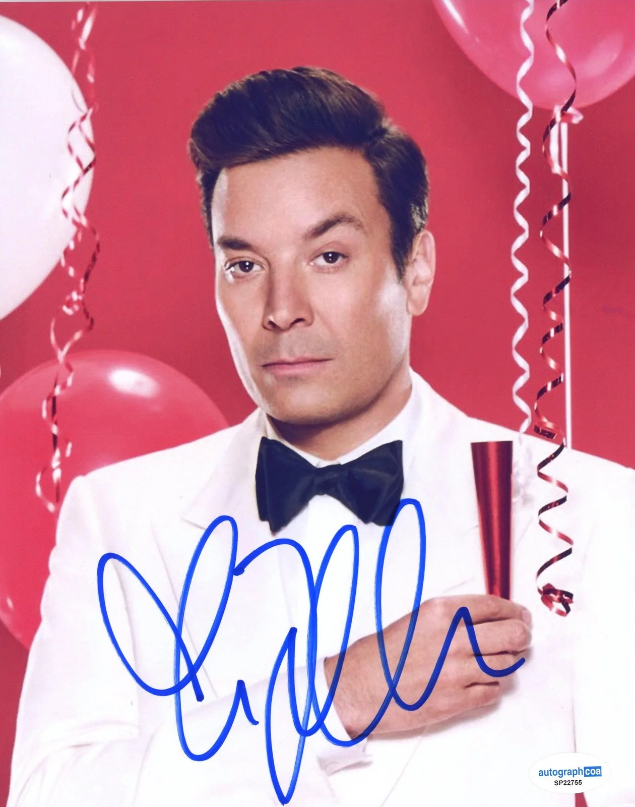 Jimmy Fallon — Jimmy Fallon "The Tonight Show" AUTOGRAPH Signed Autographed 8x10 Photo H ACOA
