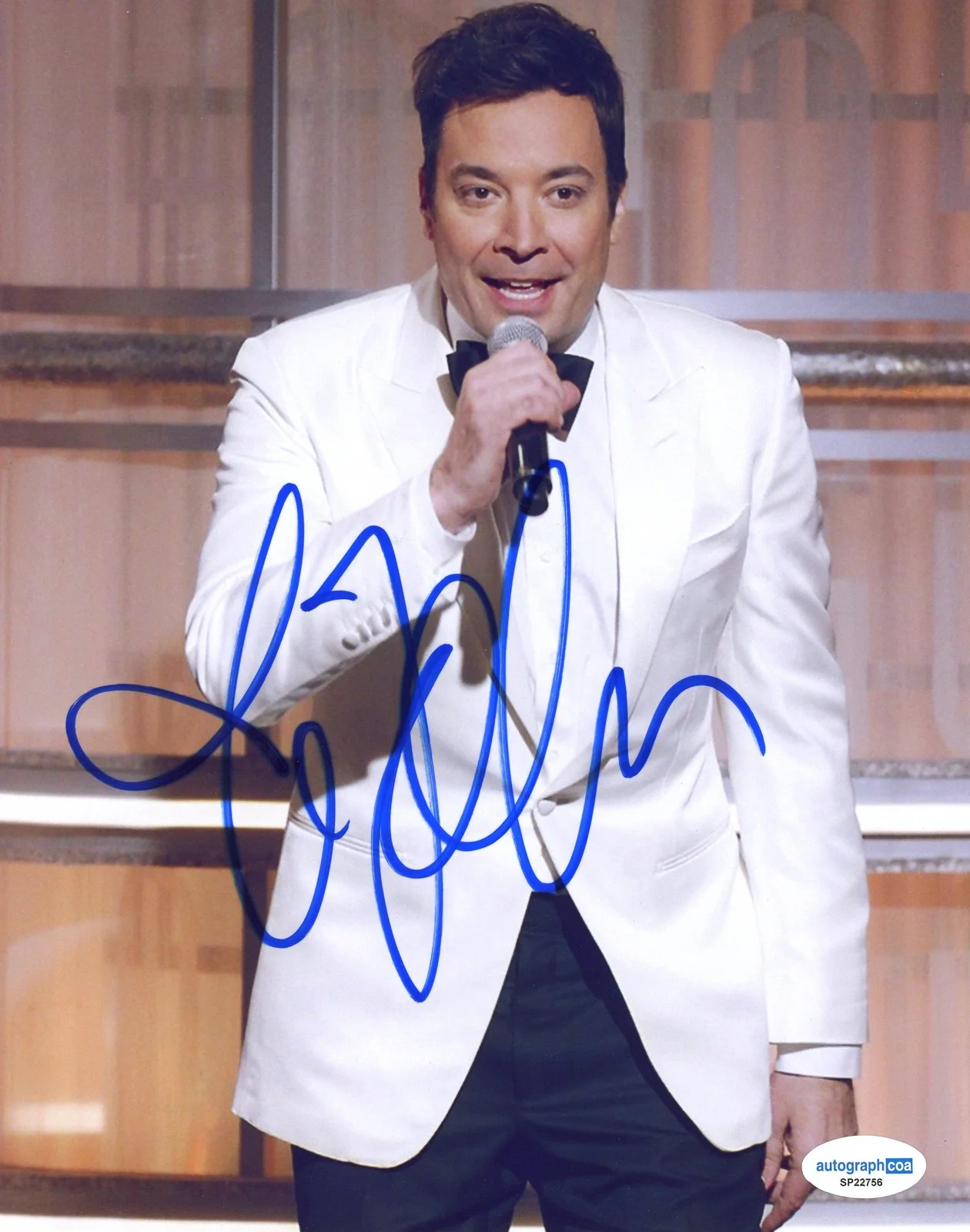 Jimmy Fallon — Jimmy Fallon "The Tonight Show" AUTOGRAPH Signed Autographed 8x10 Photo K ACOA