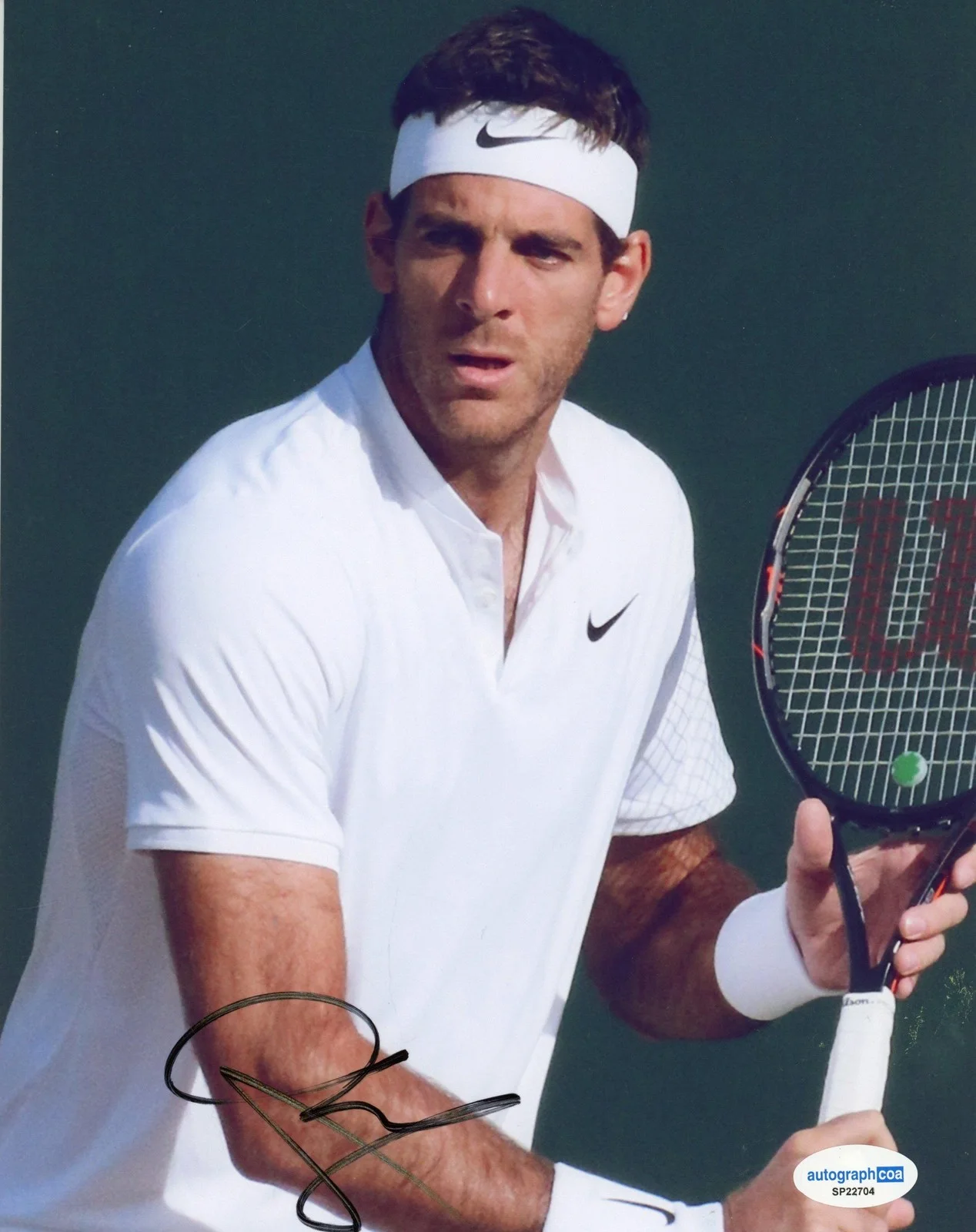 Juan Martín del Potro — Juan Martín del Potro AUTOGRAPH Signed Tennis Wimbledon 8x10 Photo ACOA