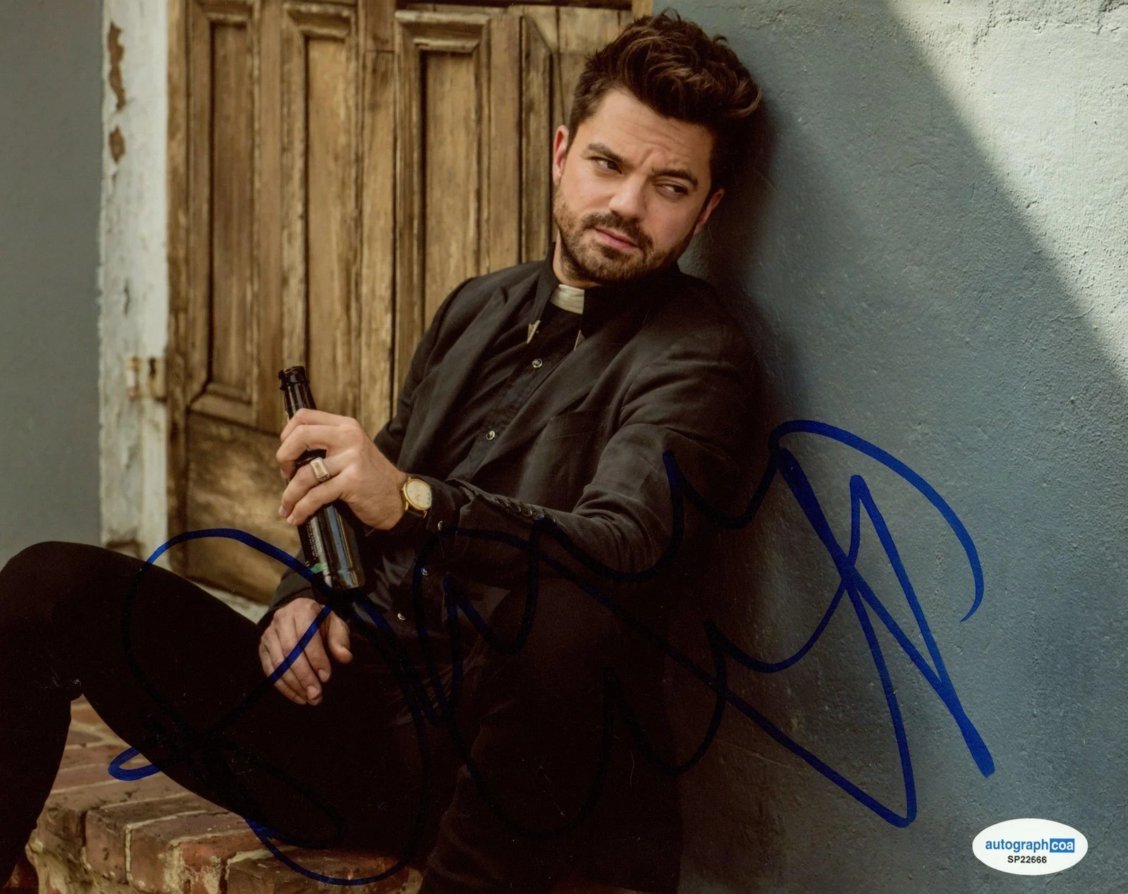 Dominic Cooper — Dominic Cooper "Preacher" AUTOGRAPH Signed 'Jesse Custer' 8x10 Photo B ACOA