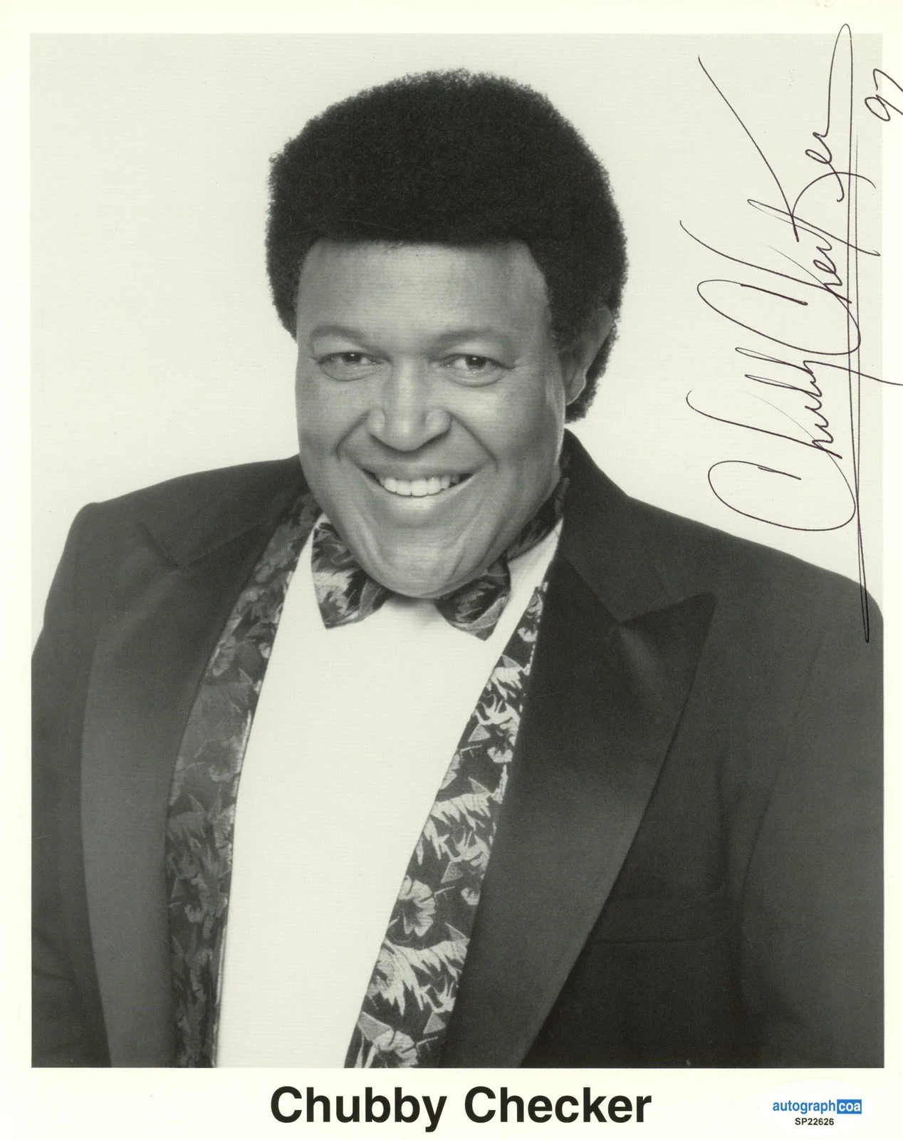 Chubby Checker — Chubby Checker "The Twist" Singer AUTOGRAPH Signed Autographed 8x10 Photo ACOA