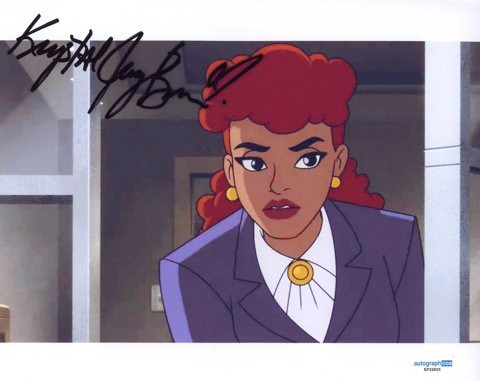 Krystal Joy Brown — Krystal Joy Brown "Batman: Caped Crusader" SIGNED 'Barbara Gordon' 8x10 Photo