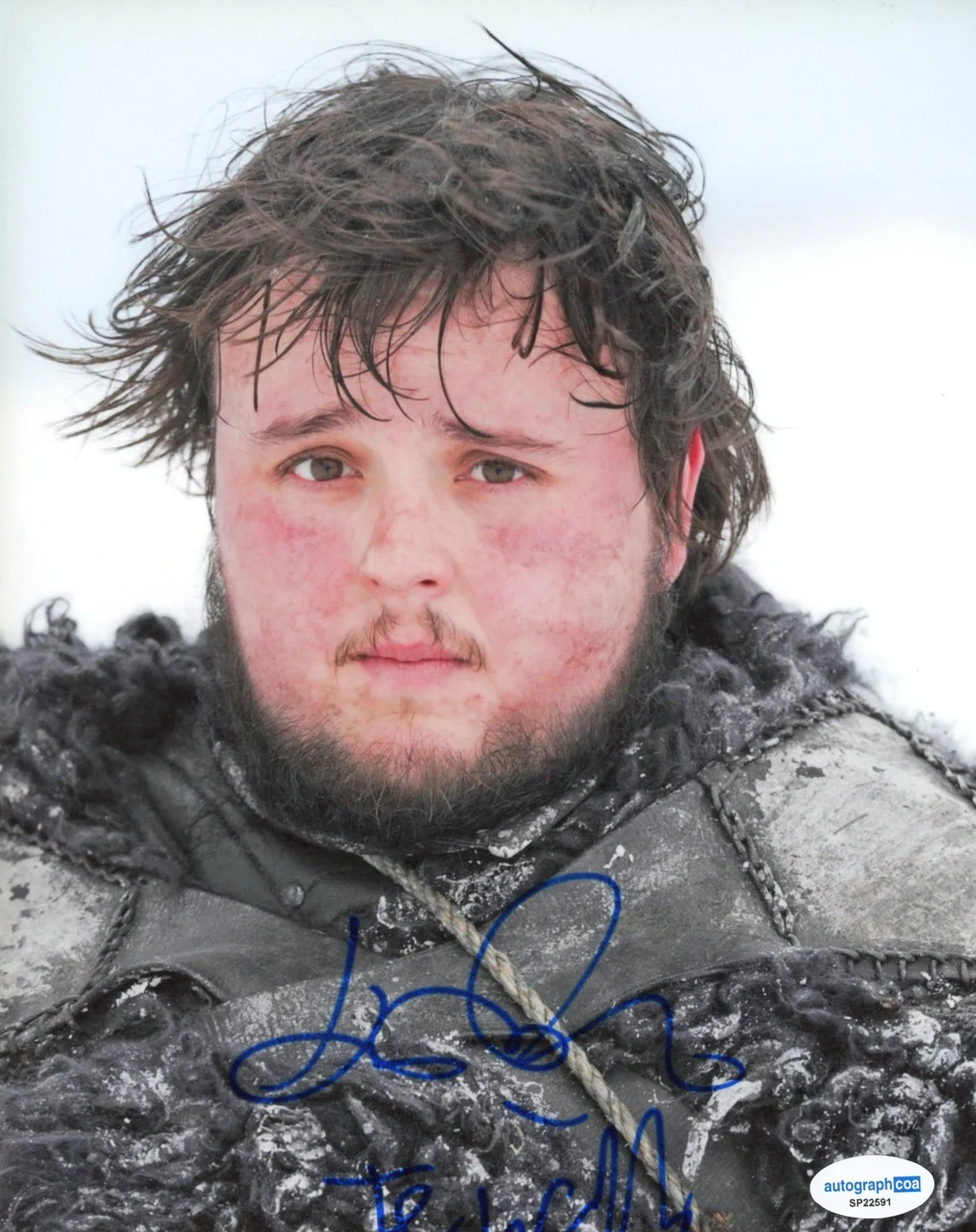 John Bradley — John Bradley "Game of Thrones" AUTOGRAPH Signed Samwell Tarly 8x10 Photo C ACOA