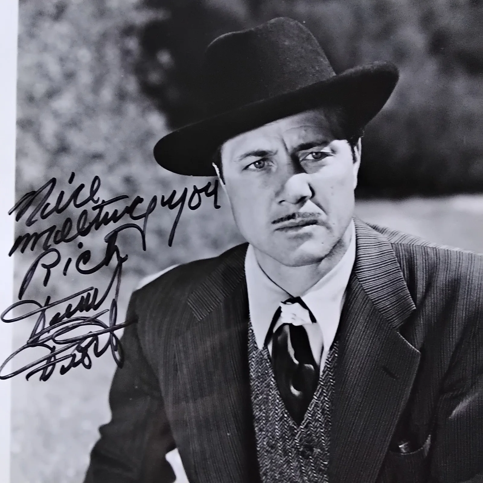 Terry Frost SIGNED Photo 40s B Movie TV Actor Westerns Dick Tracy Monster Maker, изображение 3
