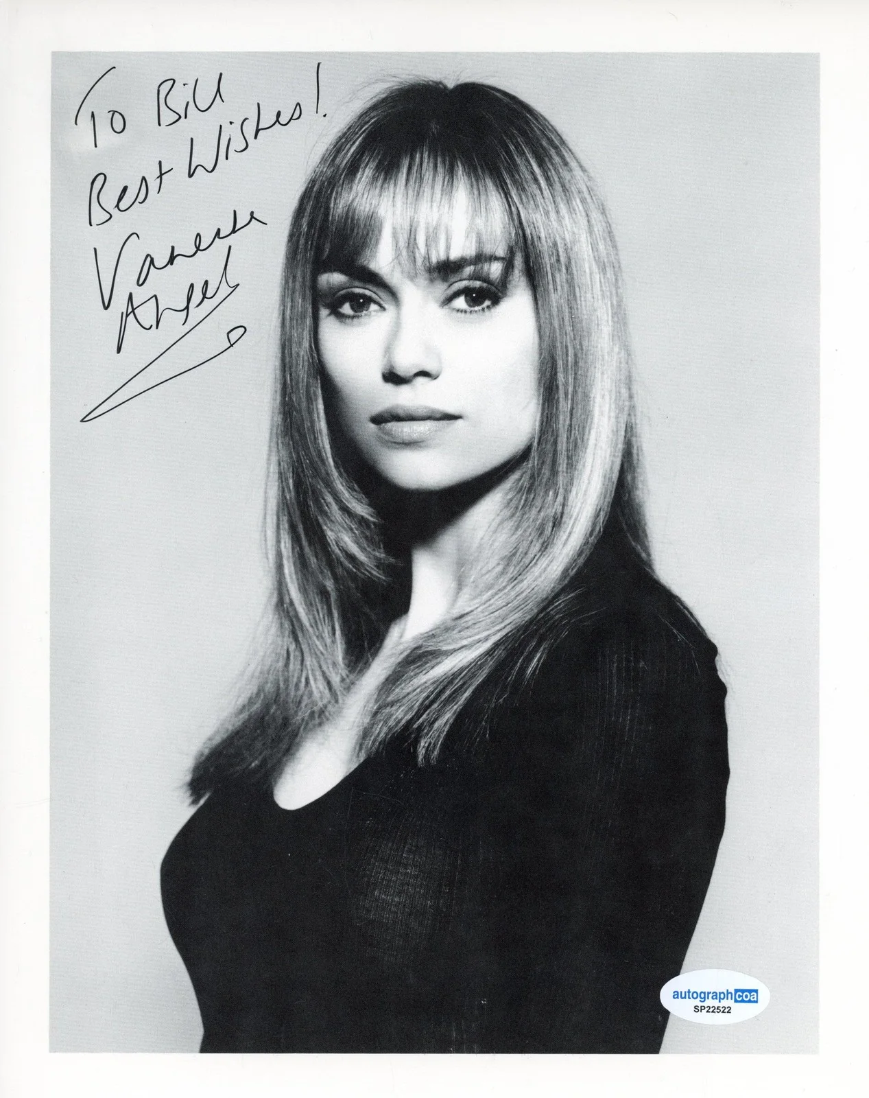 Vanessa Angel — Vanessa Angel "Kingpin" AUTOGRAPH Signed Autographe 8x10 Photo 'To Bill' ACOA