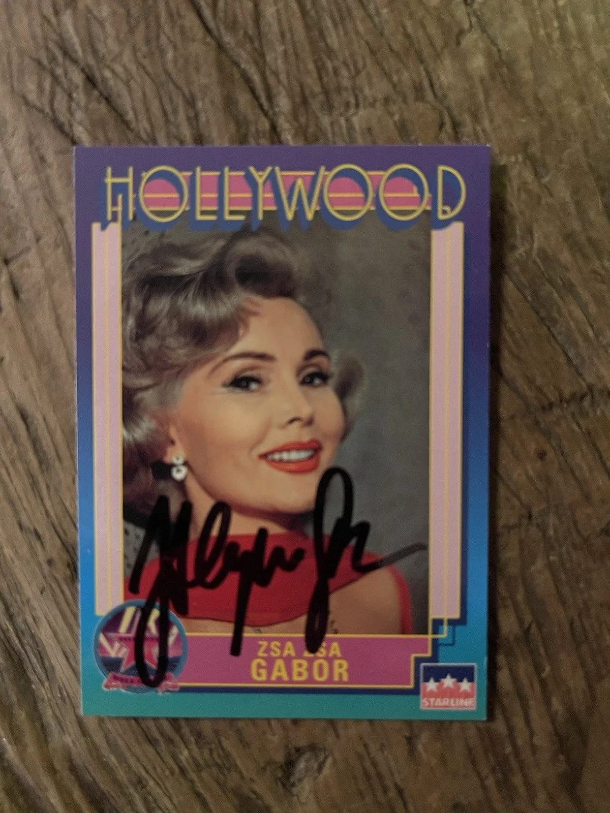 Zsa Zsa Gabor — ZSA ZSA GABOR (1917-2016) Hand signed 3x5 Trading Card, Actress & Socialite, изображение 2