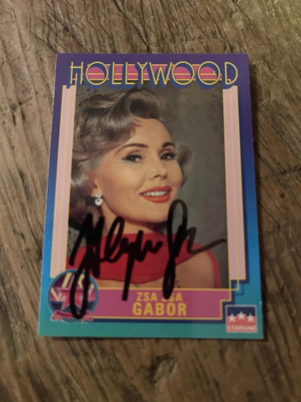 Zsa Zsa Gabor — ZSA ZSA GABOR (1917-2016) Hand signed 3x5 Trading Card, Actress & Socialite, изображение 3