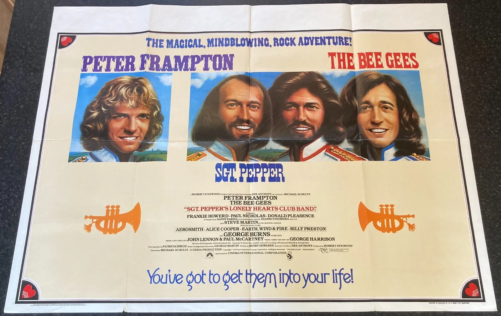 SGT PEPPER'S LONELY HEARTS CLUB BAND 1978 Original Cinema UK Quad Movie POSTER, изображение 2