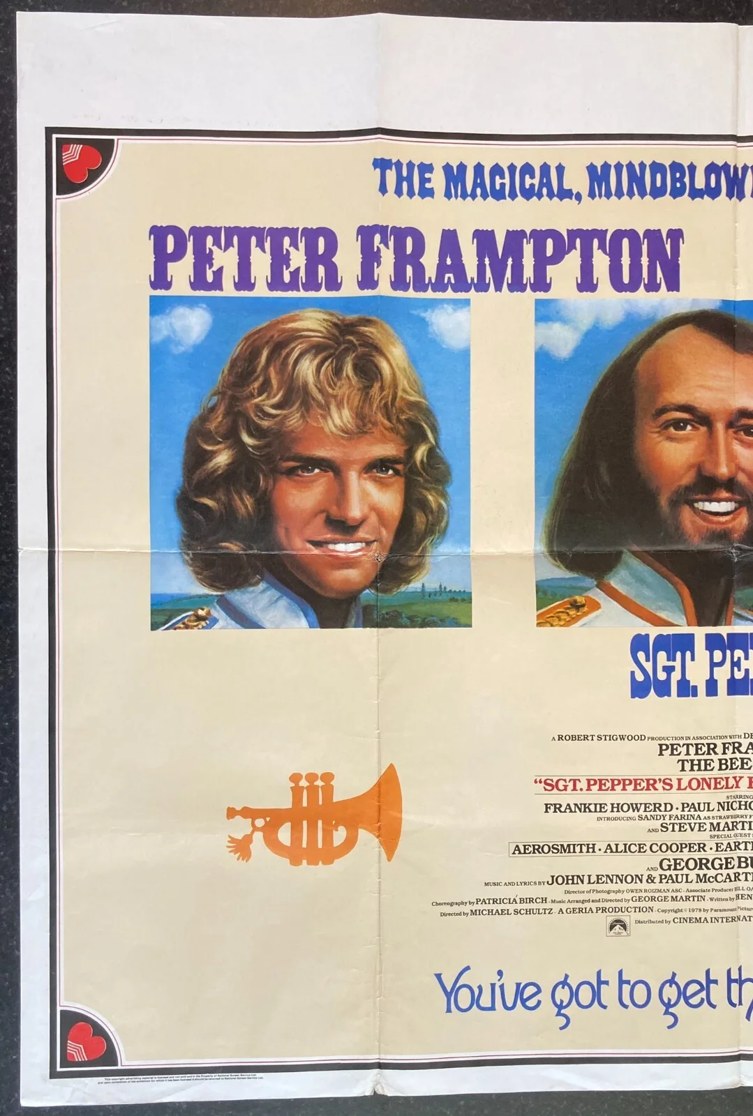 SGT PEPPER'S LONELY HEARTS CLUB BAND 1978 Original Cinema UK Quad Movie POSTER, изображение 3