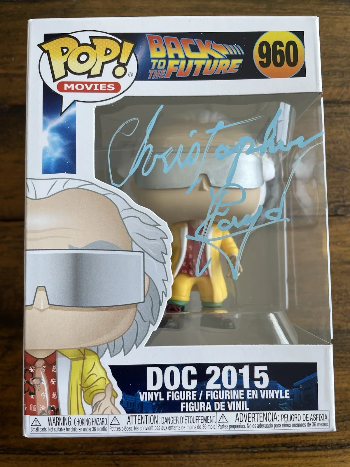 Christopher Lloyd — Christopher Lloyd Back To The Future Doc 2015 Signed Autographed Funko Pop, image 2
