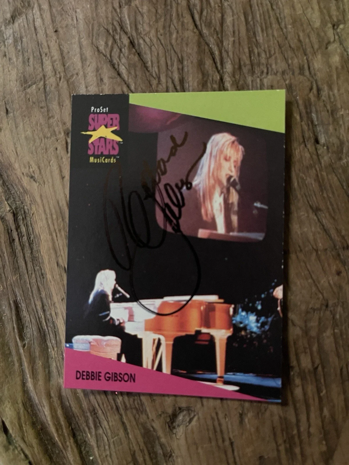 Debbie Gibson — Debbie Gibson, Hand Signed 3X5 Trading C- Beautiful Lost in Your Eyes Pop Star, image 2