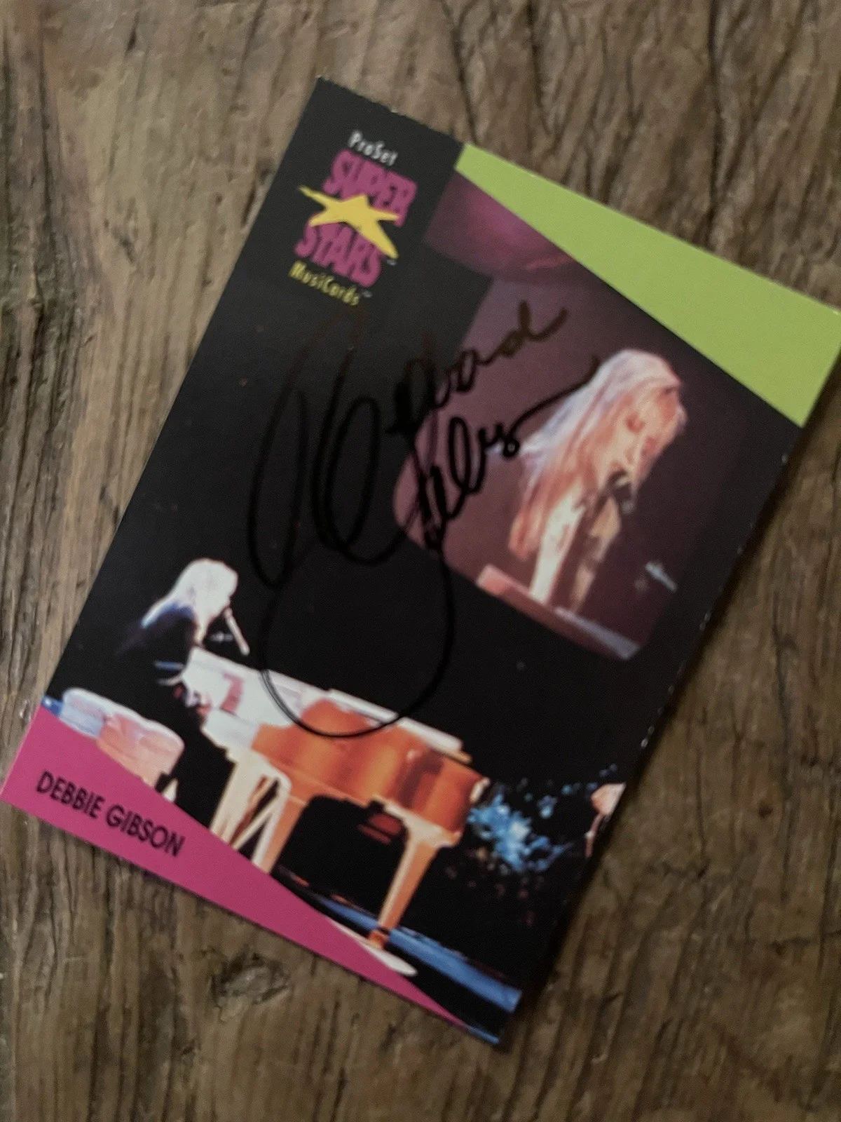 Debbie Gibson — Debbie Gibson, Hand Signed 3X5 Trading C- Beautiful Lost in Your Eyes Pop Star, image 3