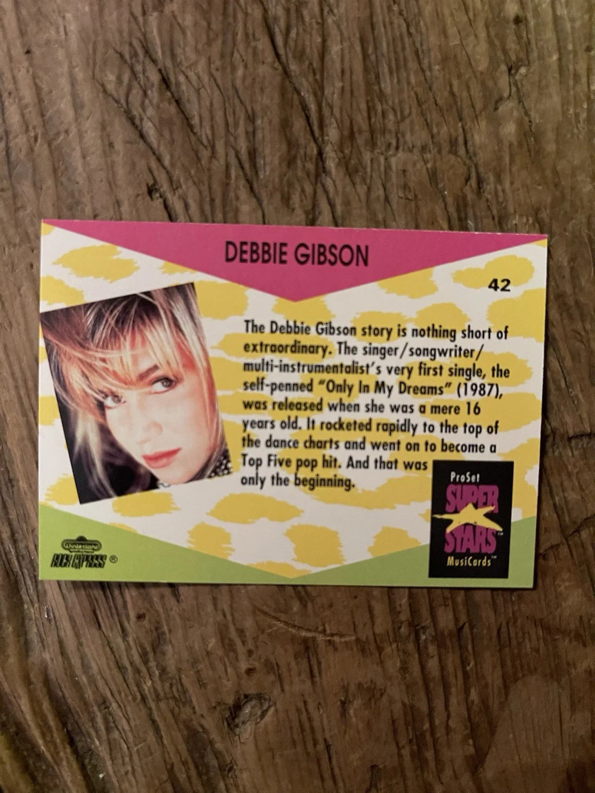 Debbie Gibson — Debbie Gibson, Hand Signed 3X5 Trading C- Beautiful Lost in Your Eyes Pop Star, image 4