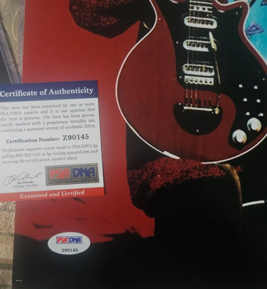 QUEEN Guitarist Brian May autographed 11x14 photo PSA DNA Certified, image 3