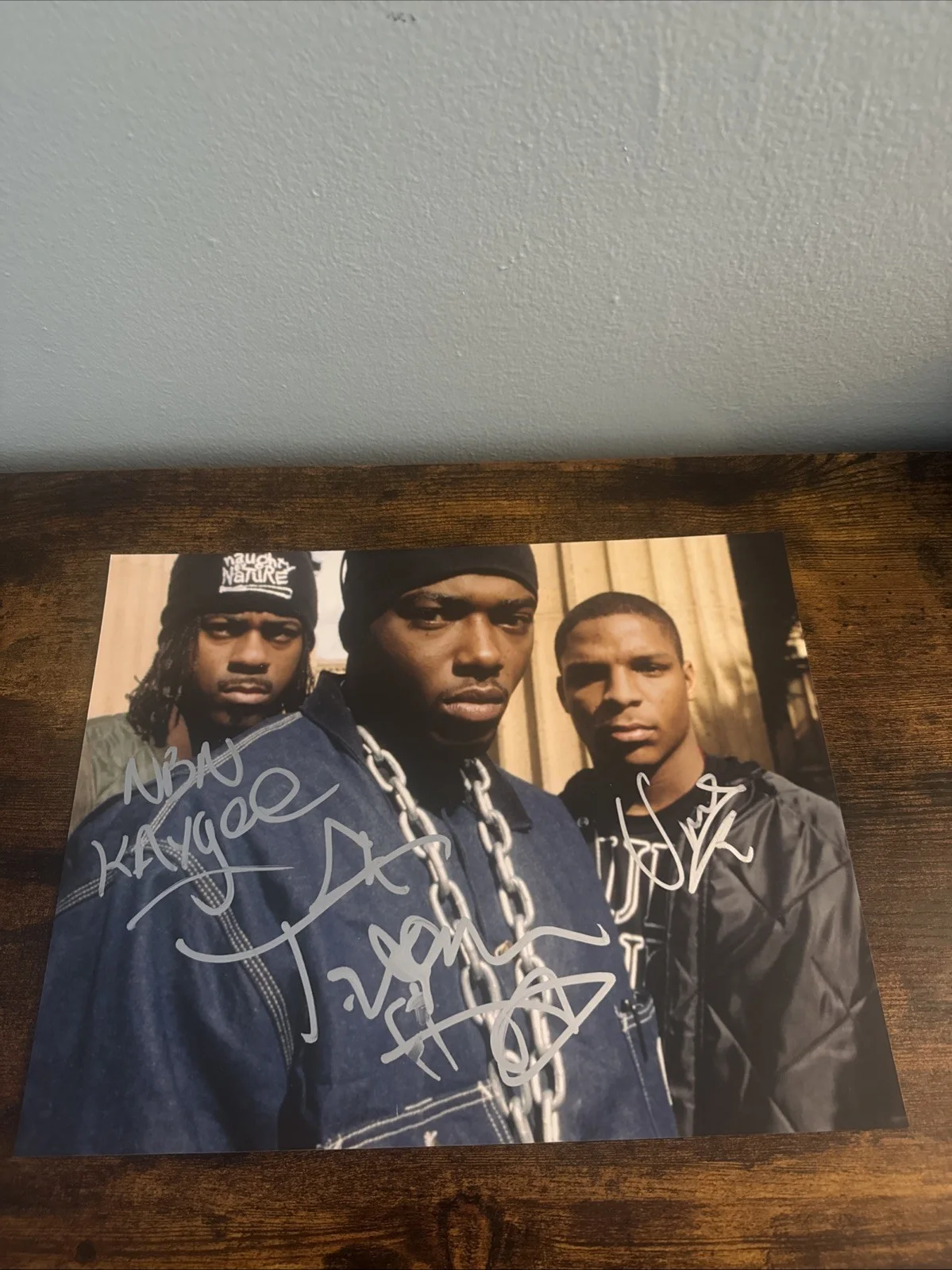 Naughty By Nature — Treach "Naughty by Nature" Signed Autographed 11x14 Photo Opp Kaygee Vin Rock