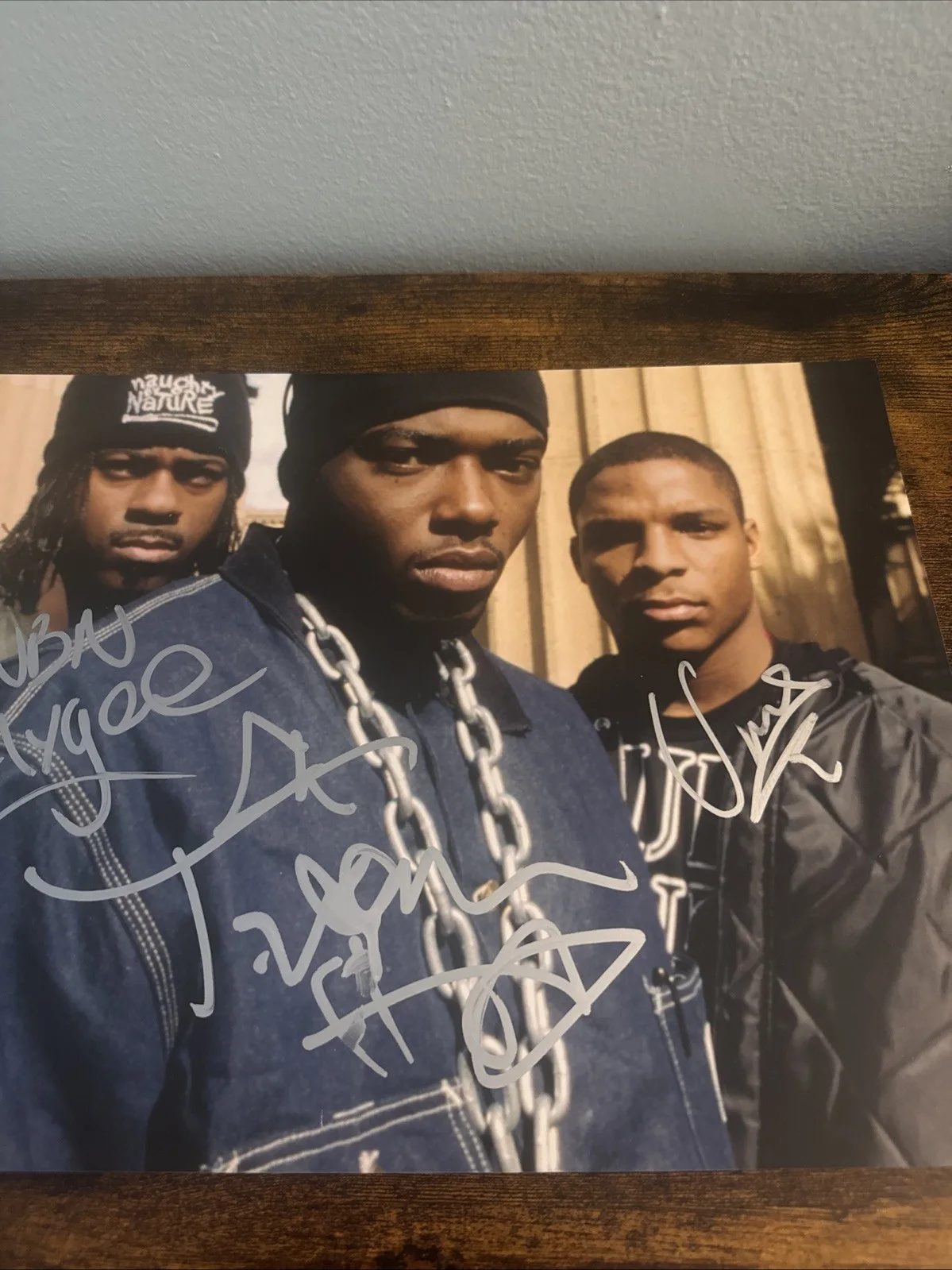 Naughty By Nature — Treach "Naughty by Nature" Signed Autographed 11x14 Photo Opp Kaygee Vin Rock, изображение 2