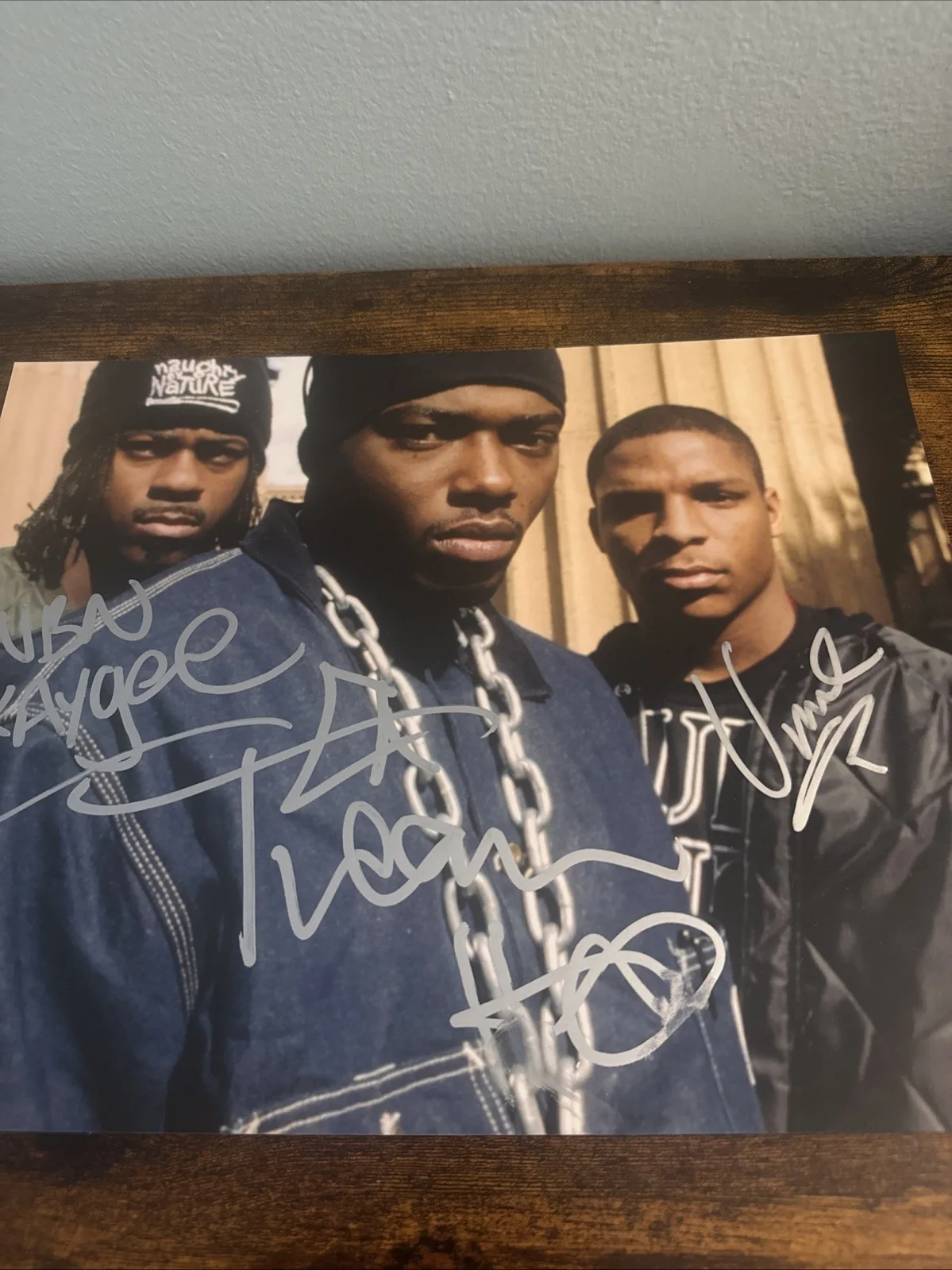 Naughty By Nature — Treach "Naughty by Nature" Signed Autographed 11x14 Photo Opp Kaygee Vin Rock, изображение 2