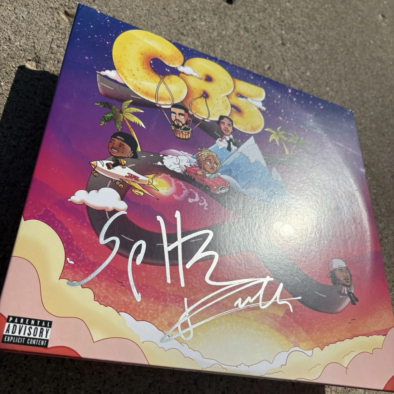CURREN$Y & FRENCH MONTANA SIGNED White Vinyl JSA COA Cb5 RAP HIP HOP, изображение 2