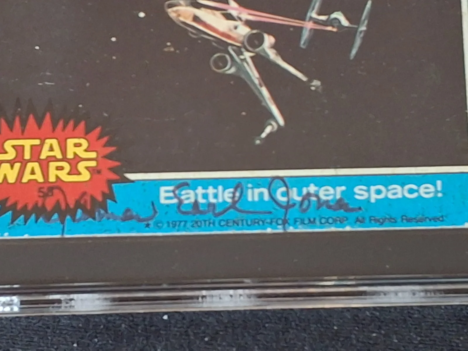 JAMES EARL JONES DARTH VADER 1977 TOPPS STAR WARS SIGNED AUTOGRAPHED CARD SGC, image 2