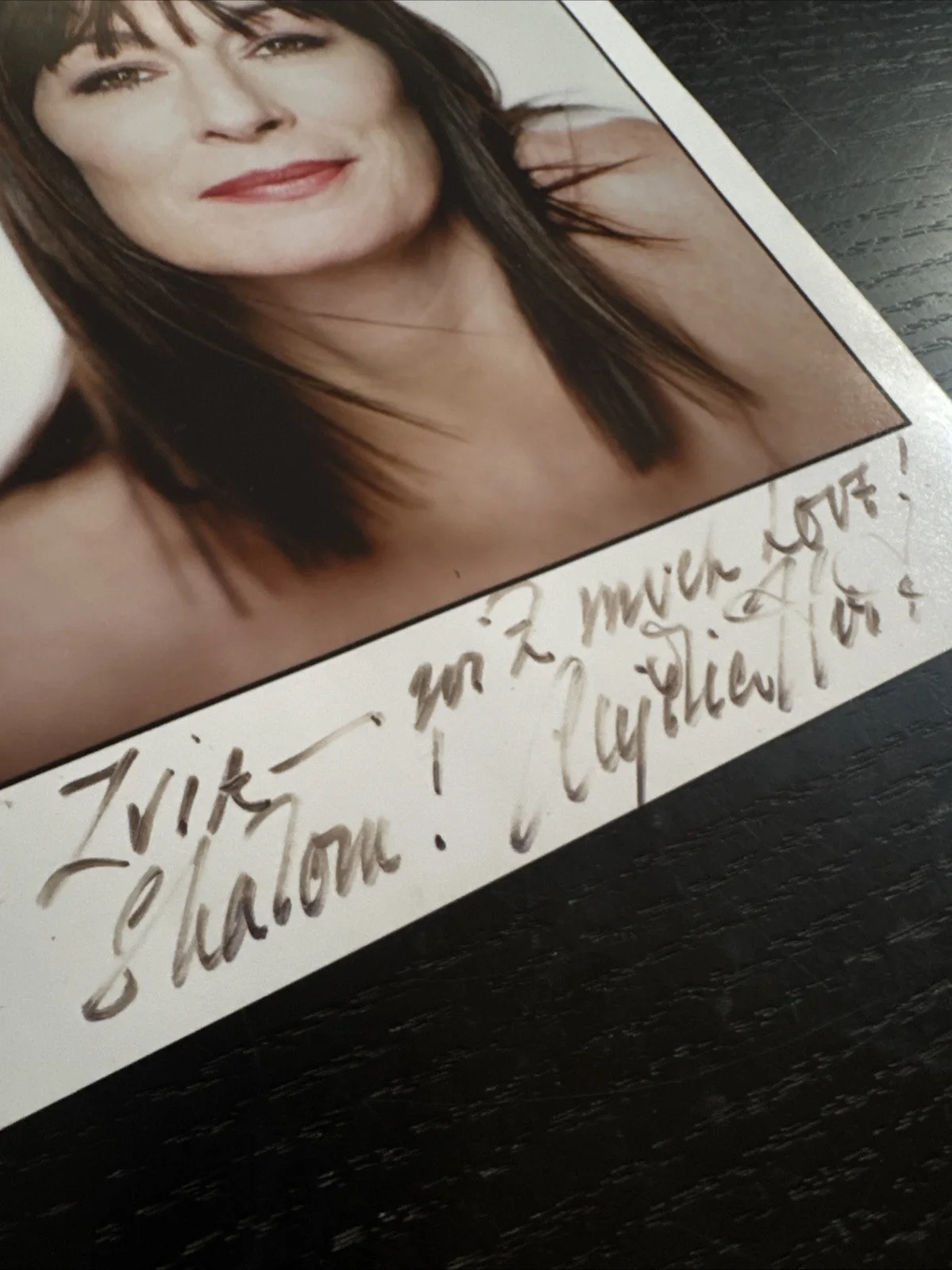 Angelica Huston — VTG HAND SIGNED ANGELICA HUSTON 8x10 TO ZIVIA HOLMS CELEB PSYCHIC, изображение 2
