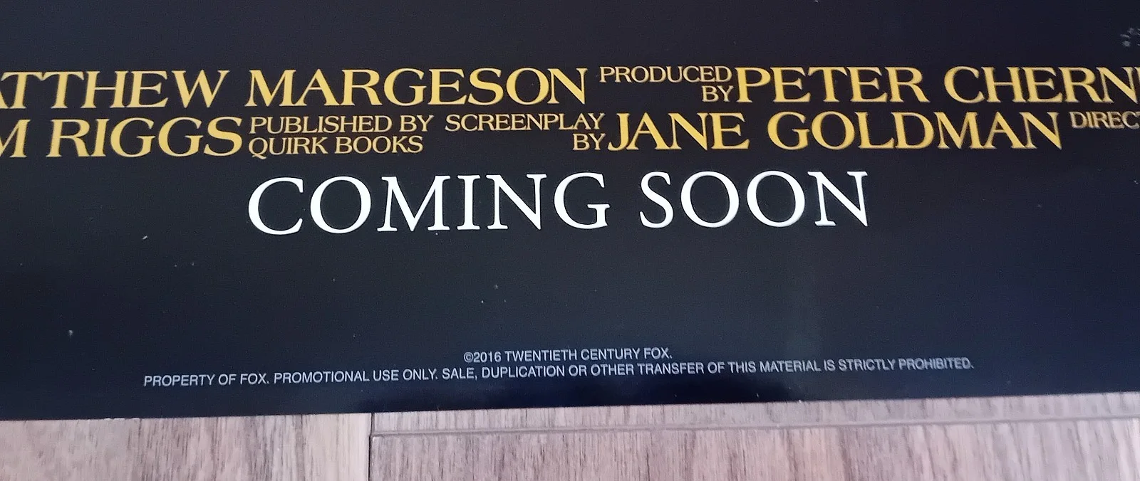 Miss Peregrine's Home for Peculiar Children 27 x 40 2016 Original USMovie Poster, изображение 2