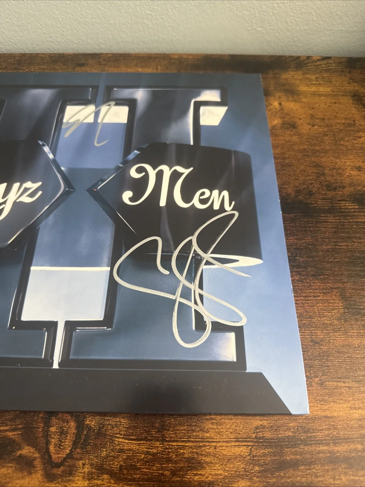 BOYZ II MEN SIGNED VINYL RECORD NATHAN & WANYA MORRIS + SHAWN STOCKMAN Bas COA, изображение 3