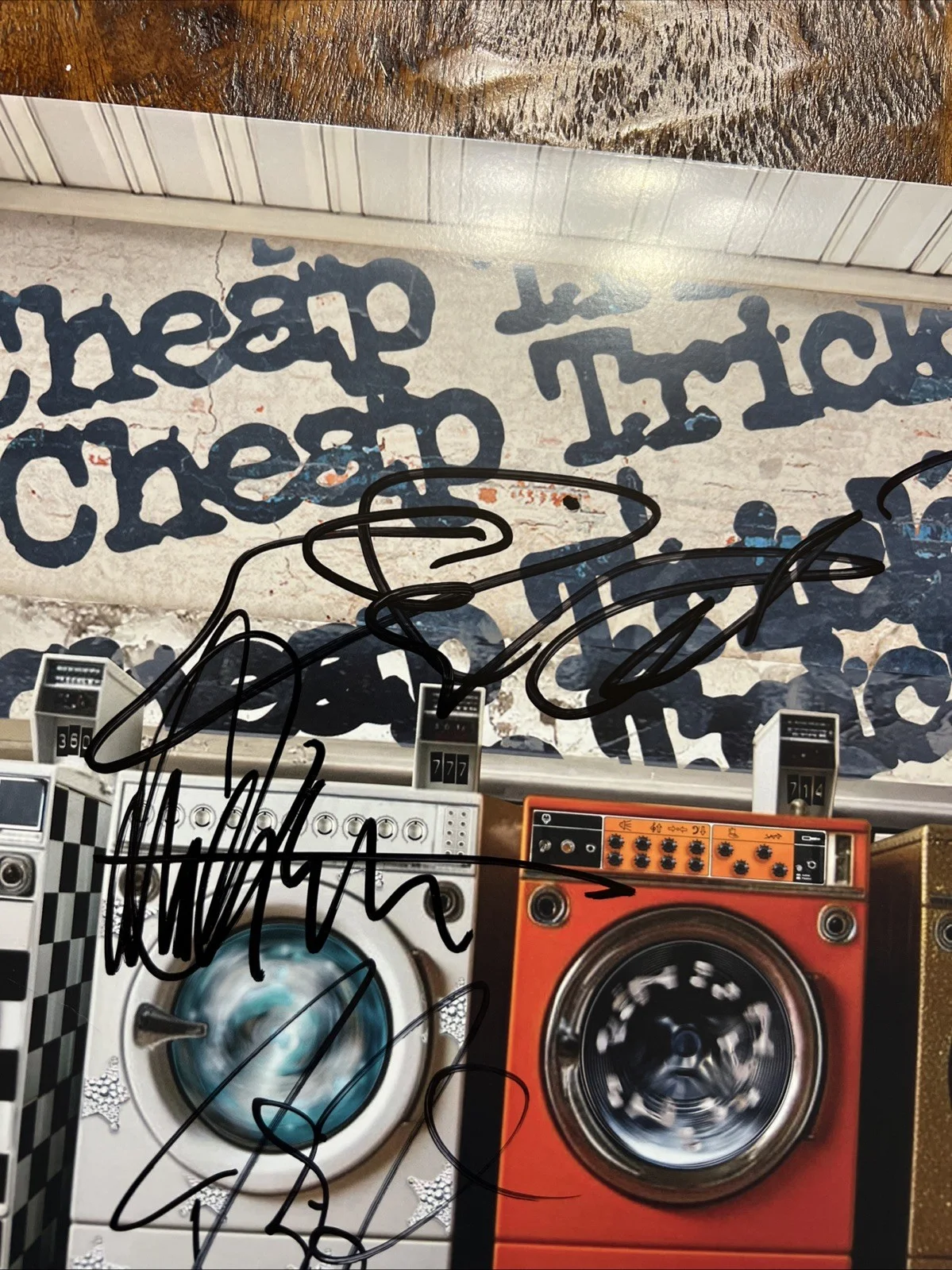 Rick Nielsen Robin Zander Signed All Washed Up Vinyl Album JSA Coa Cheap Trick, image 2