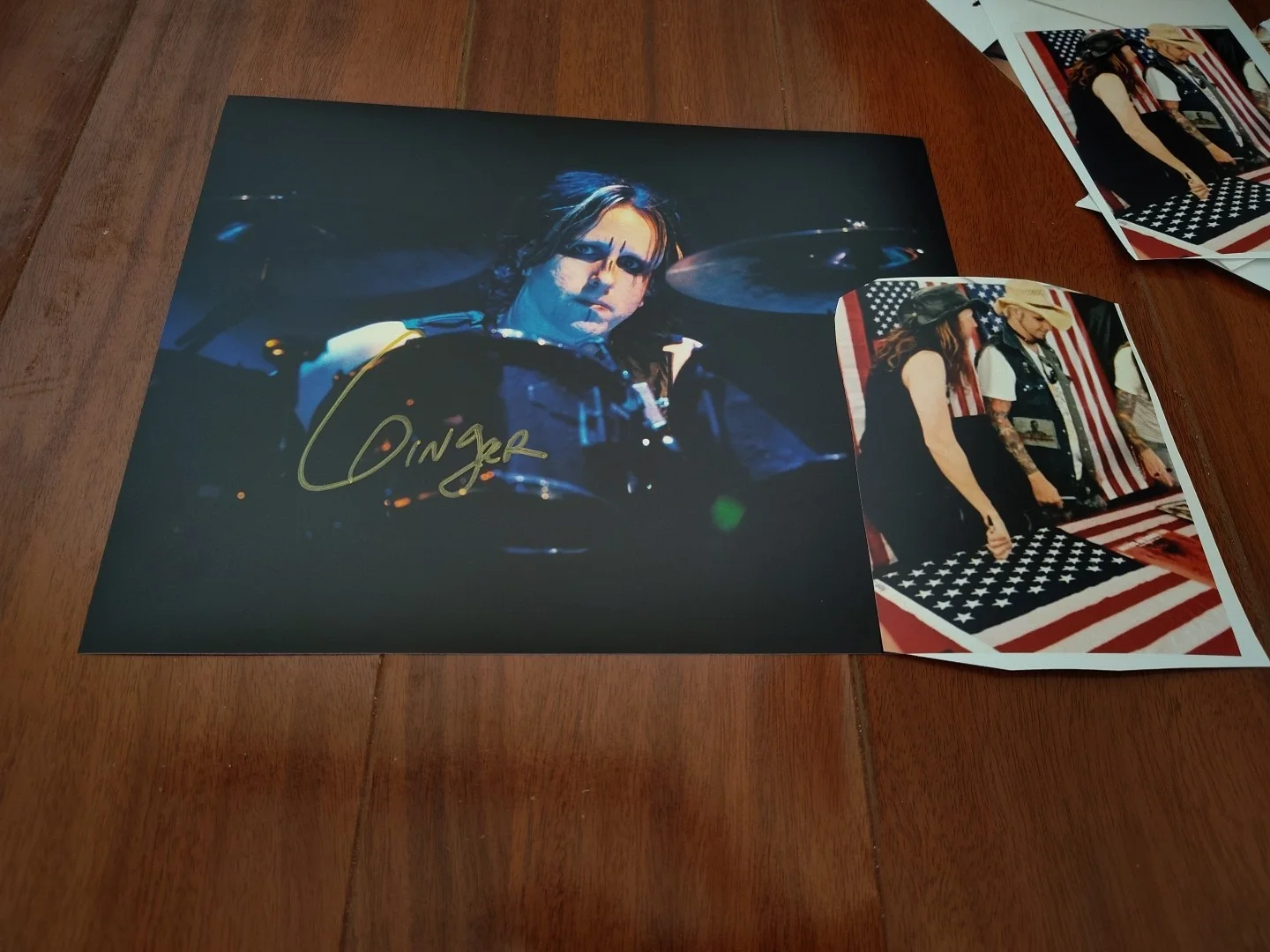 Ginger Fish Signed 8x10 Marilyn Manson Band Rob Zombie, image 2