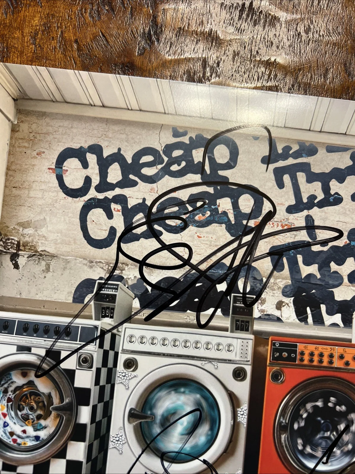 Rick Nielsen Robin Zander Signed All Washed Up Vinyl Album JSA Coa Cheap Trick, image 2