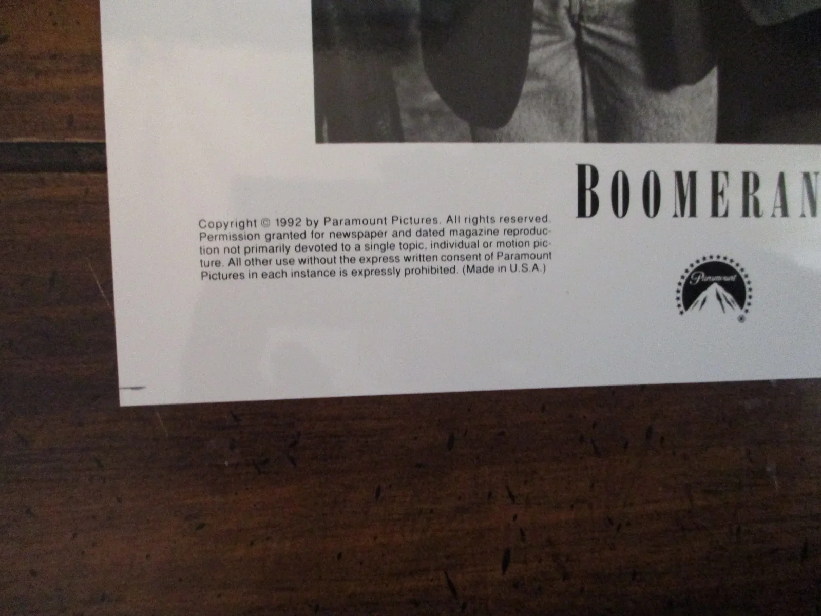 Brian Glazer/Eddie Murphy("BOOMERANG")1992 8 x 10 Glossy Black/White Press Photo, image 3