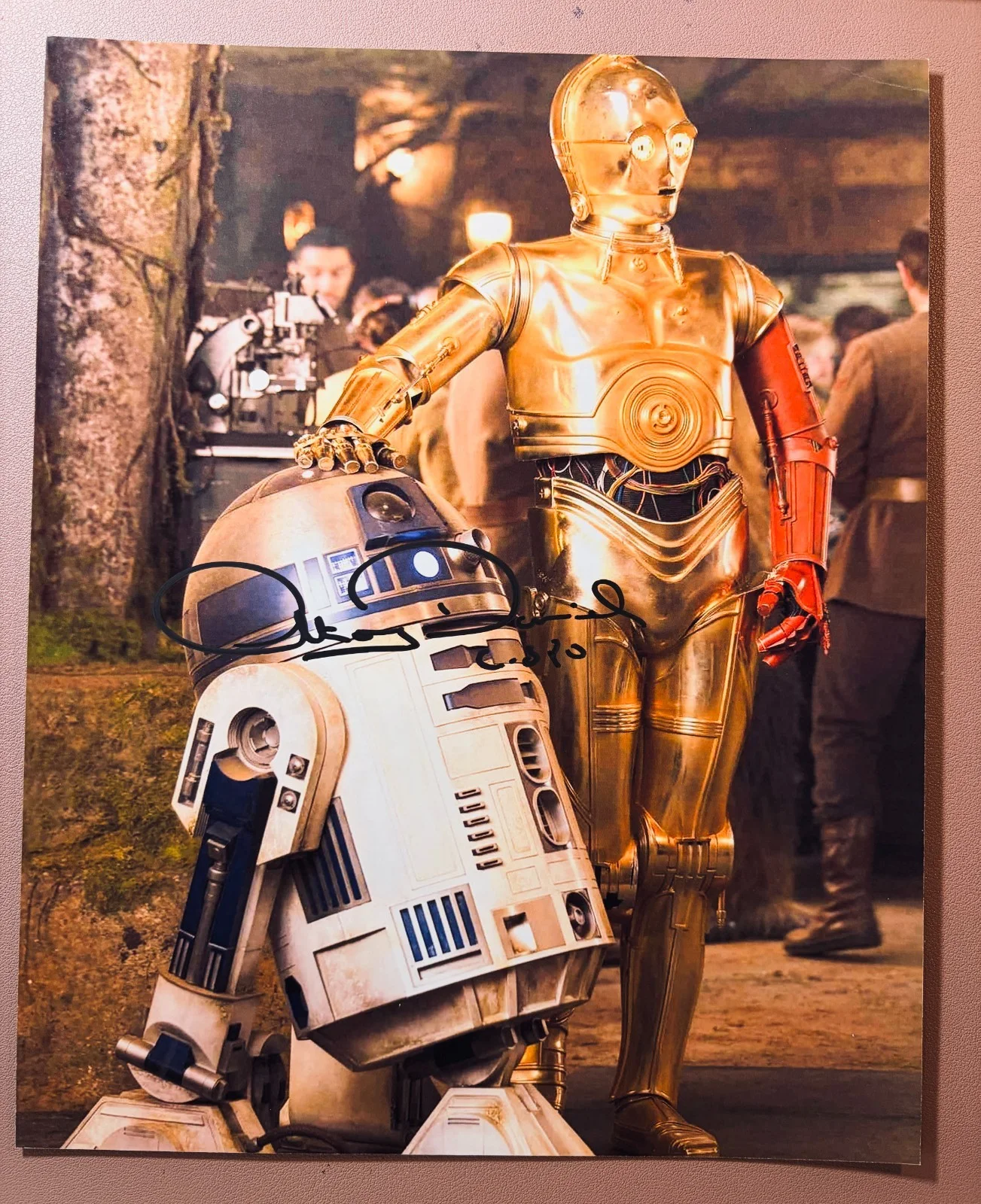 ANTHONY DANIELS — Anthony Daniels signed•Star Wars• C-3PO•Color 8x10 Photograph w COA, изображение 3