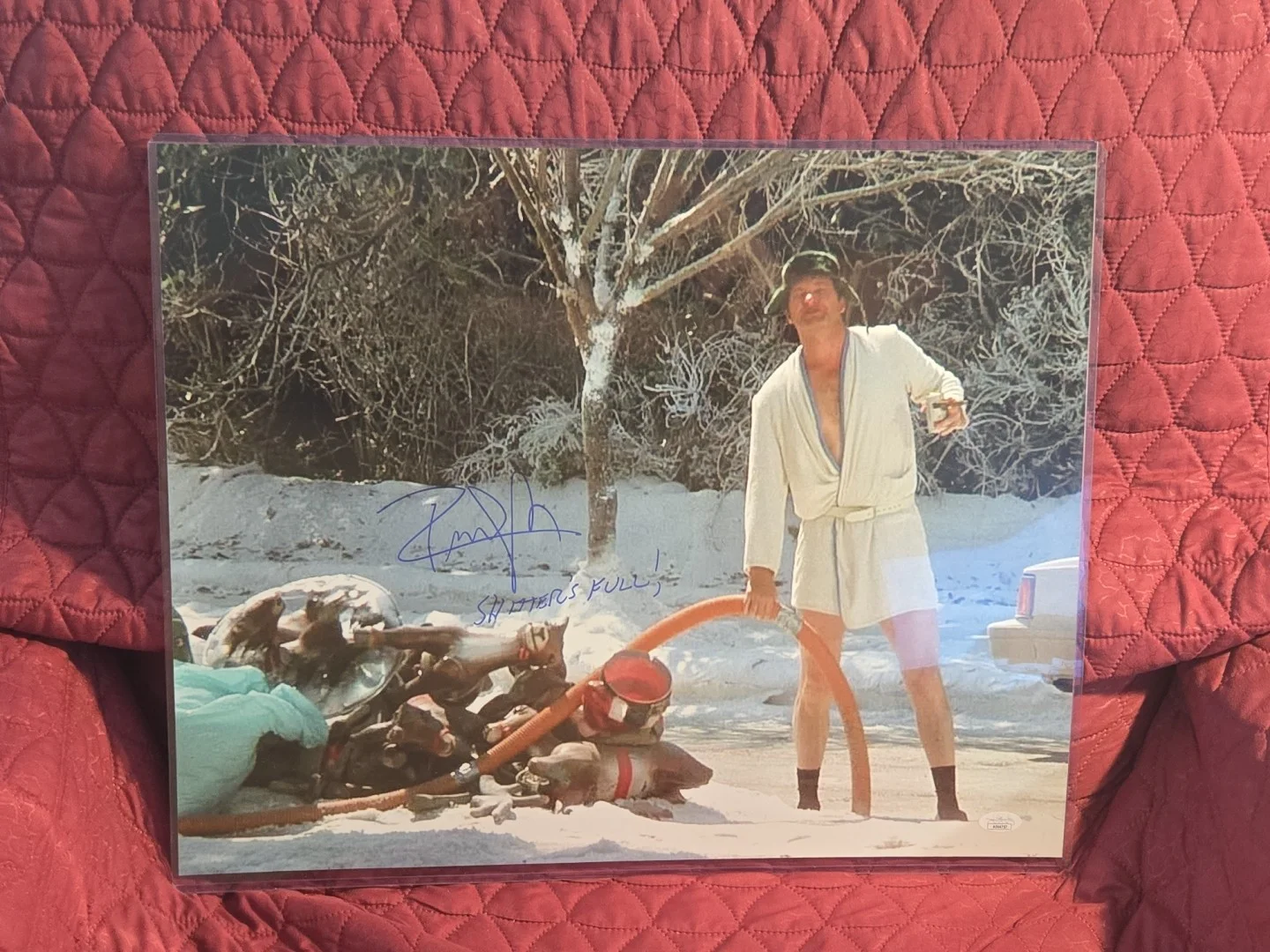Randy Quaid 16X20 Inscribed "Shitters Full" JSA Authenticated, image 2