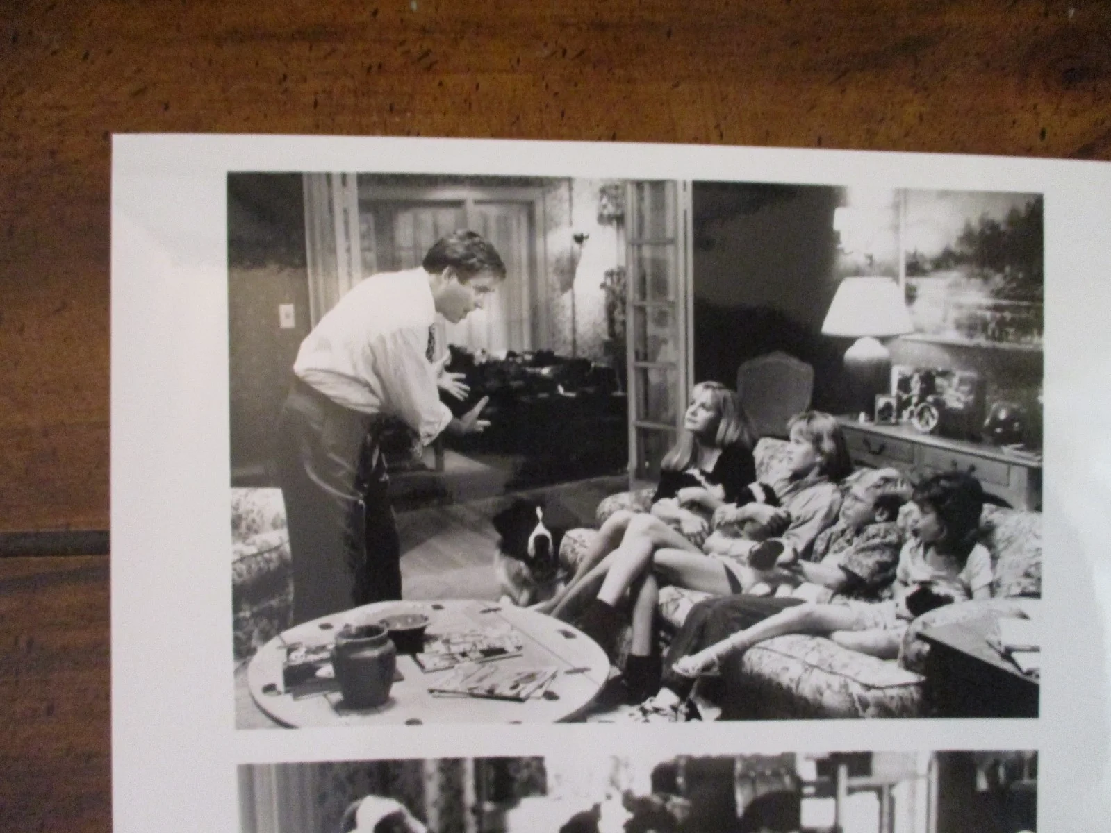 Charles Grodin/Sarah Rose Karr/Bonnie Hunt(BEETHOVEN'S 2ND)8 x 10 1994 B&W Photo, изображение 2