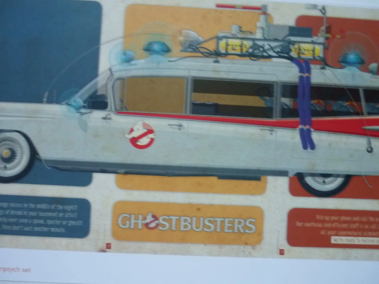 ghostbusters rare posters bundle 10x8inchs one framed ecto-1 unframed, image 3