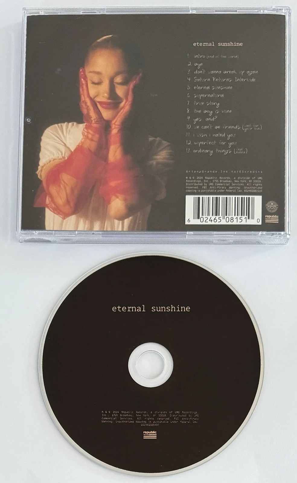 Ariana Grande SIGNED Eternal Sunshine CD Book AUTOGRAPH PSA DNA COA Wicked, изображение 4