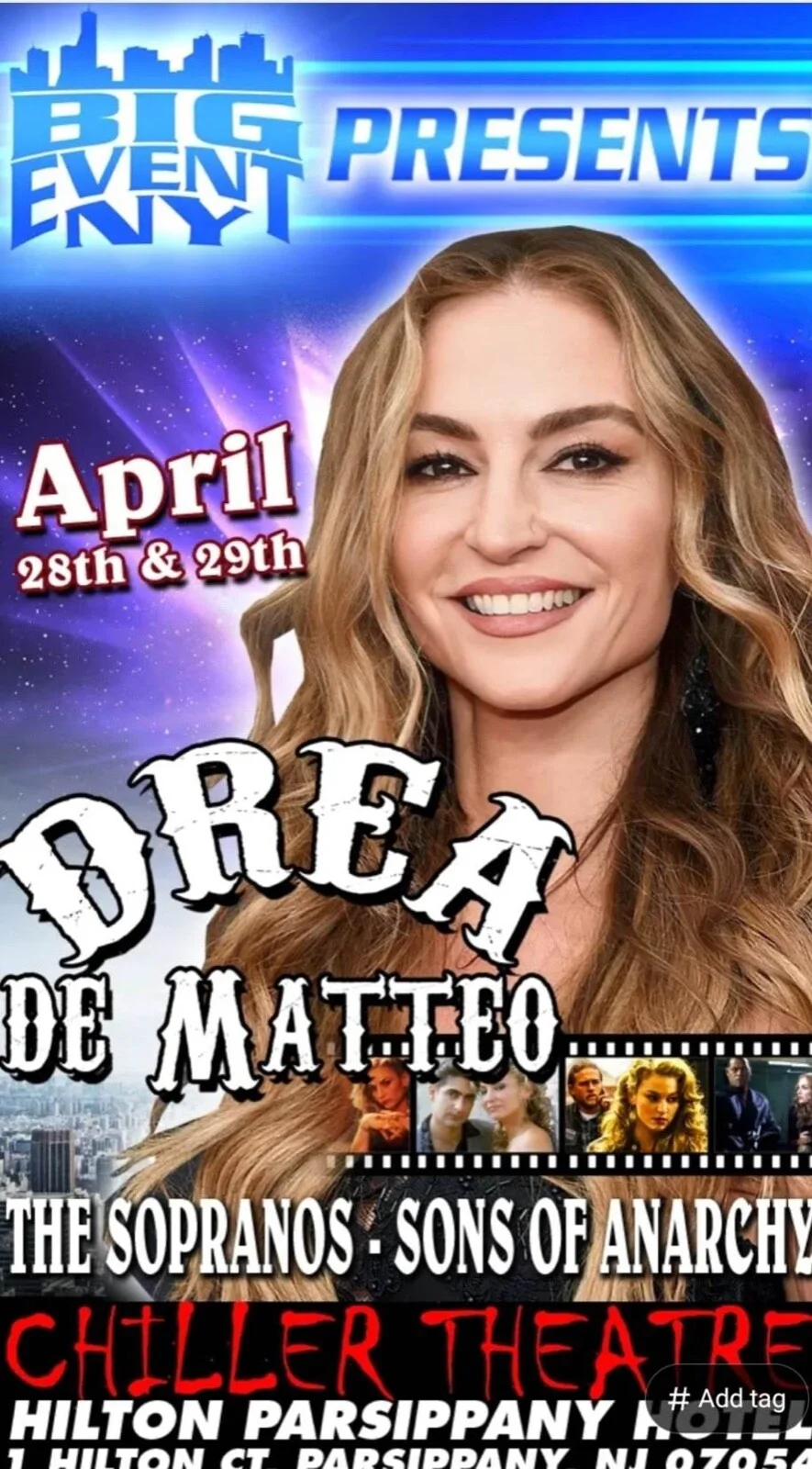 Drea de Matteo — Drea de Matteo JSA COA Signed 8x10 Photo Autographed Sopranos Witnessed, image 3