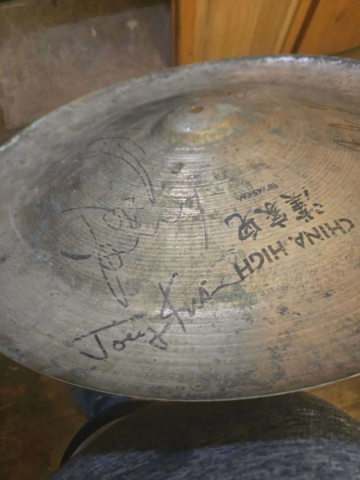 Autographed Cymbol By Aerosmith, image 2