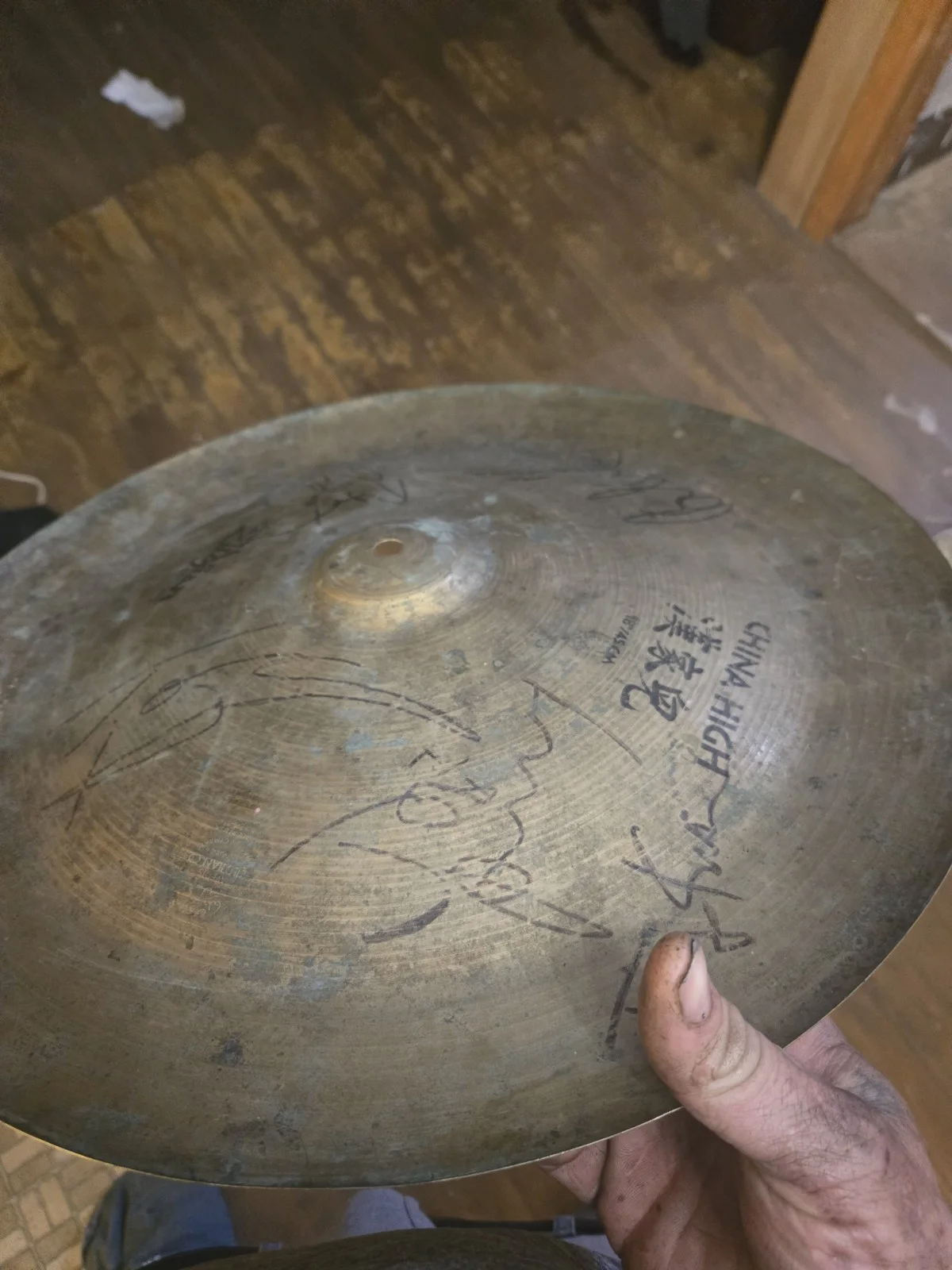 Autographed Cymbol By Aerosmith, image 3