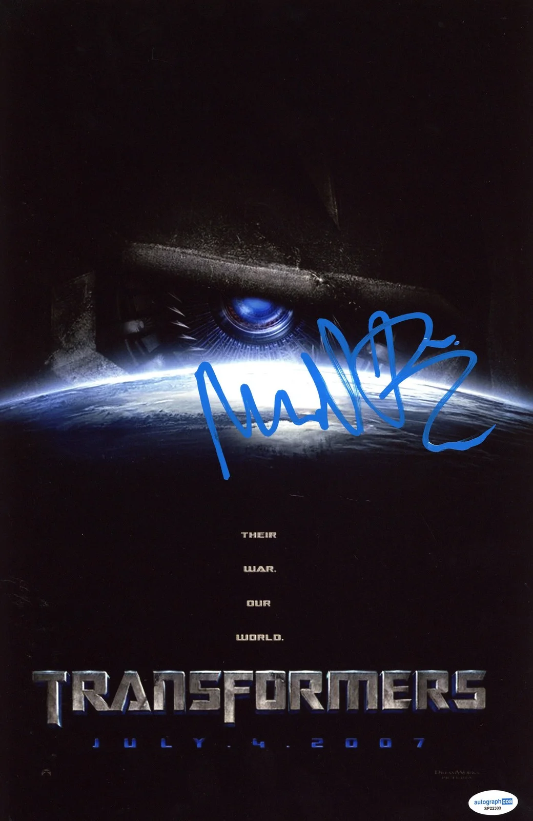 Michael Bay — Michael Bay "Transformers" Director AUTOGRAPH Signed 11x17 Photo ACOA