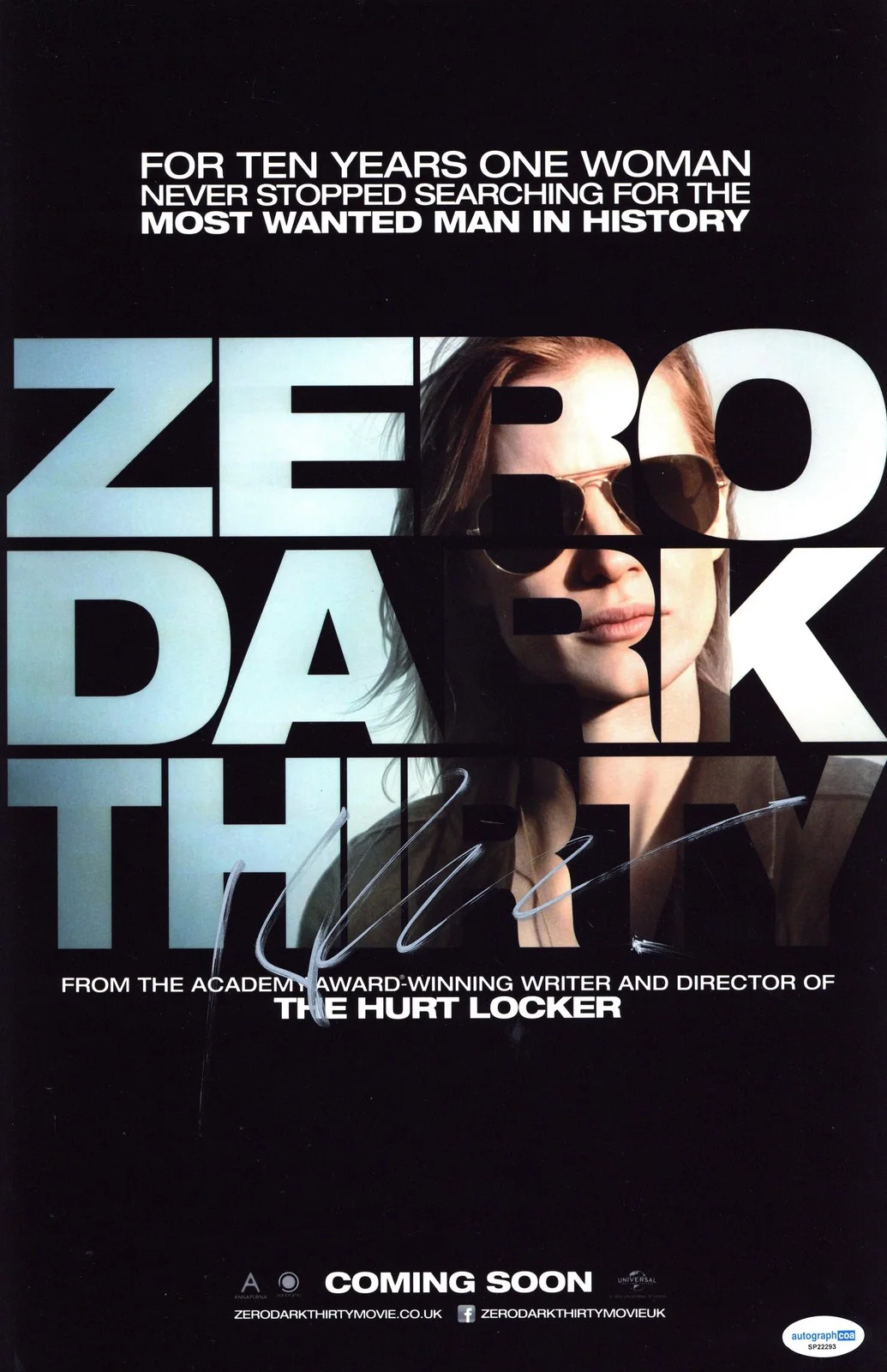 Kathryn Bigelow — Kathryn Bigelow "Zero Dark Thirty" Director AUTOGRAPH Signed 11x17 Photo ACOA