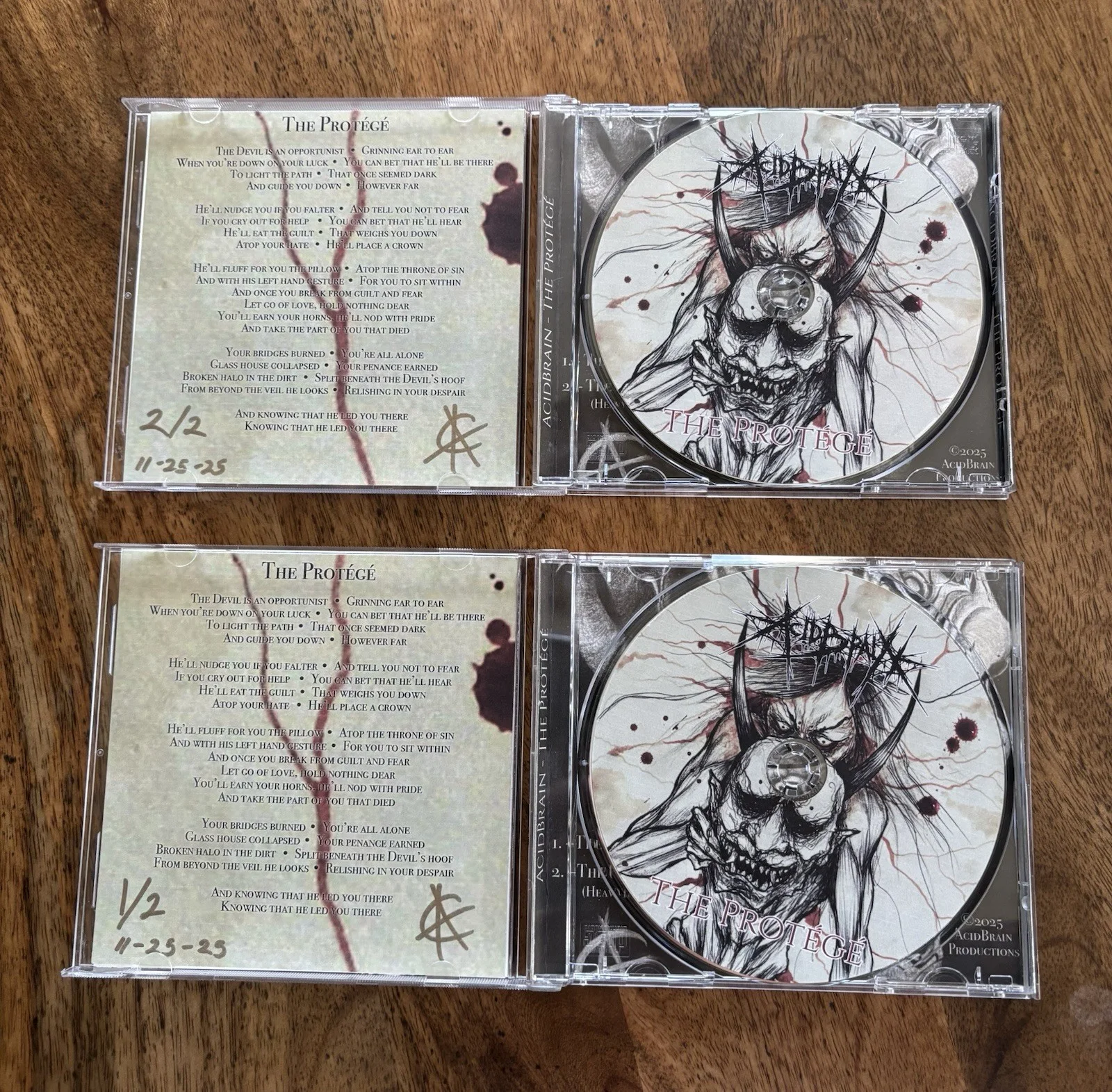 AcidBrain The Protégé Official CD Single Signed Numbered Limited 2 Copies RARE, изображение 3