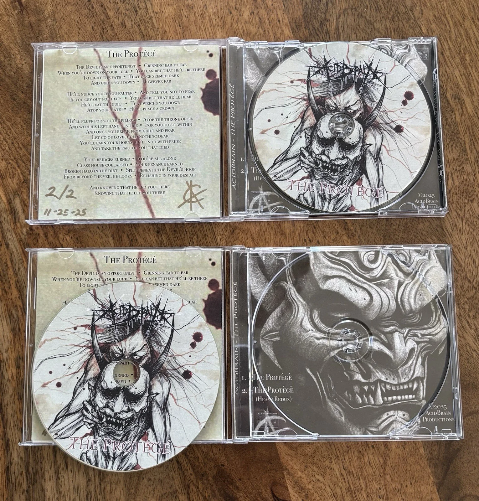 AcidBrain The Protégé Official CD Single Signed Numbered Limited 2 Copies RARE, изображение 4