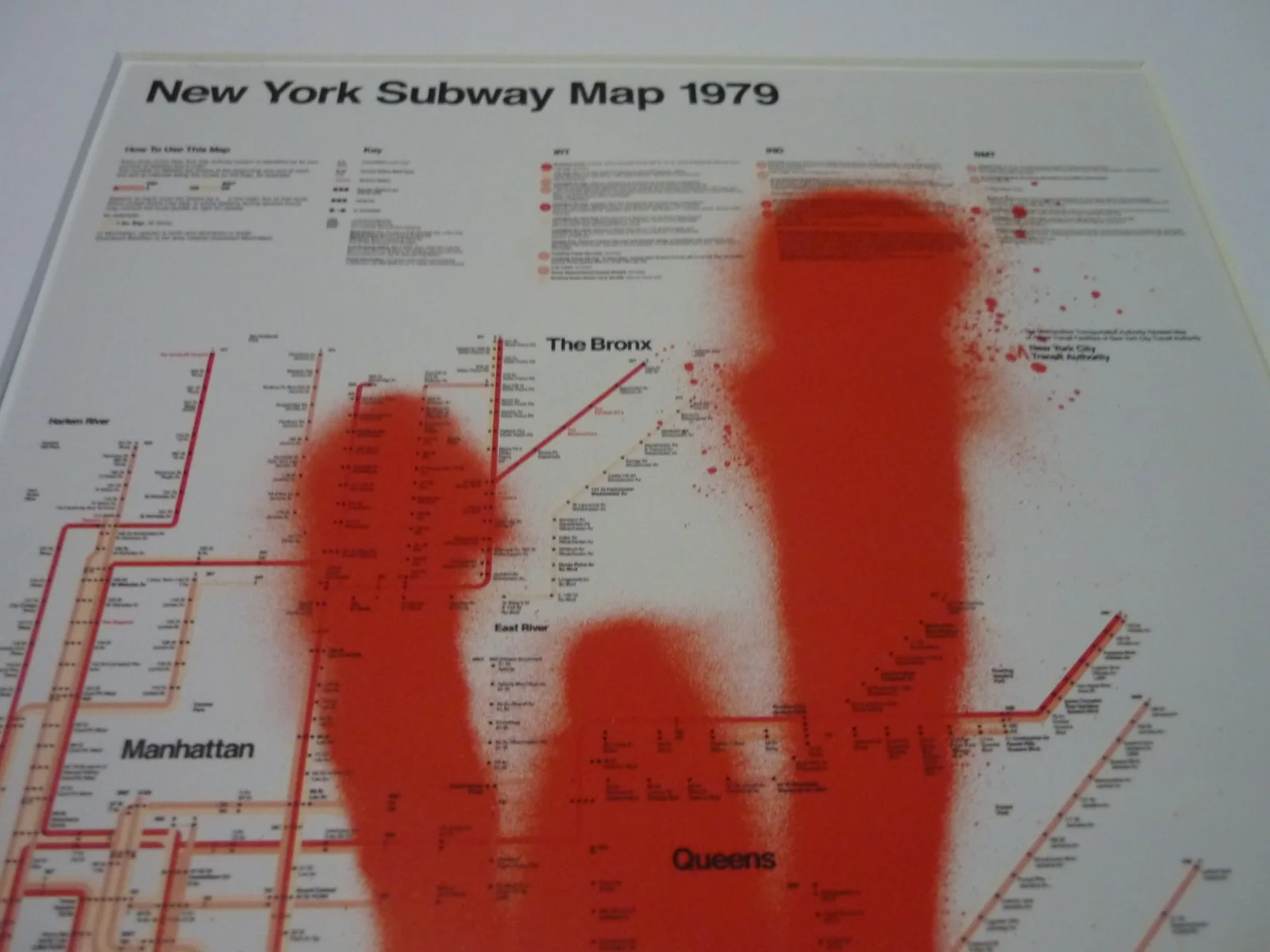 framed poster a4 mounted The Warriors 1979 logo new york subway map, image 2