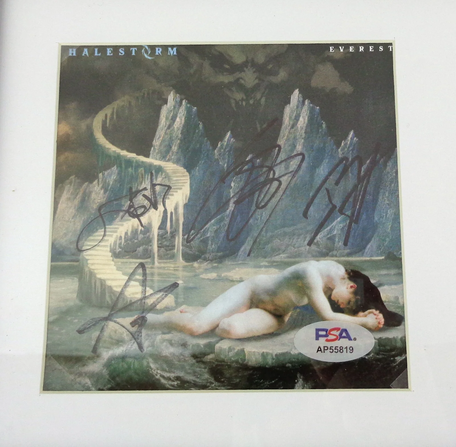 Halestorm Band Lzzy Hale Signed Autograph Everest CD Framed PSA/DNA COA, изображение 2