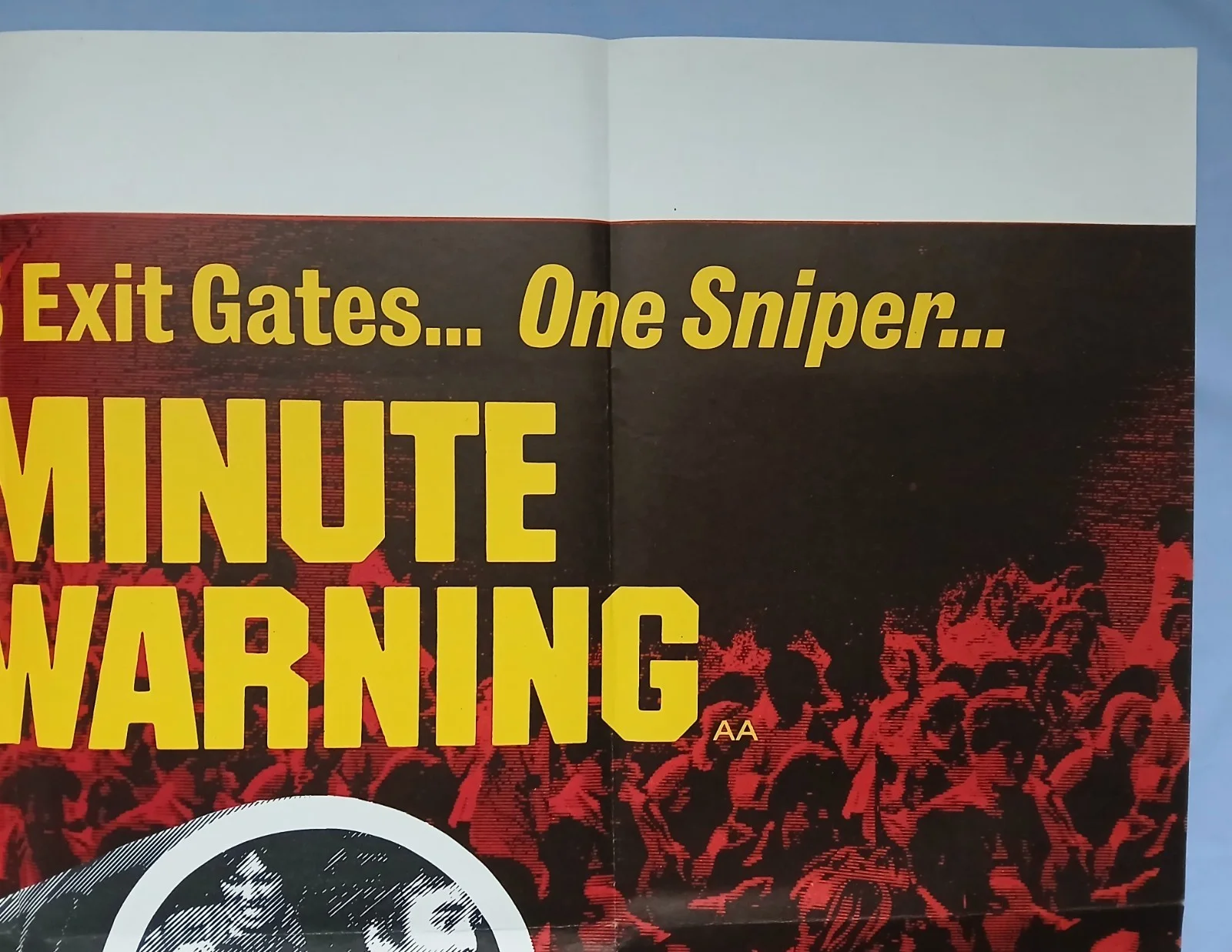 TWO MINUTE WARNING (1976) original UK quad poster - Charlton Heston sniper drama, изображение 3