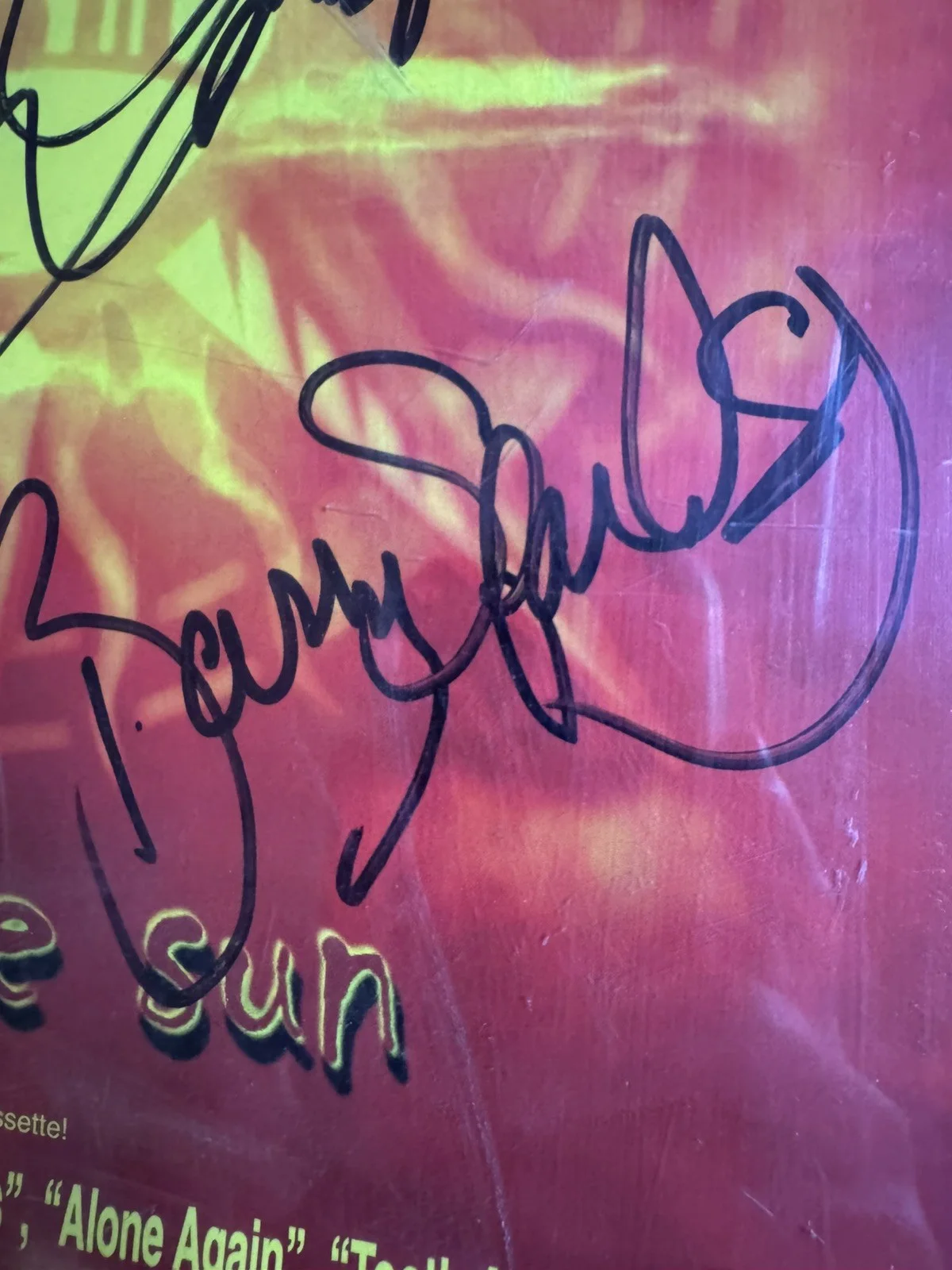 DOKKEN Signed LIVE FROM THE SUN Promo Flat FULL BAND 2000 CMC 11x19 FRAMED RARE, изображение 3